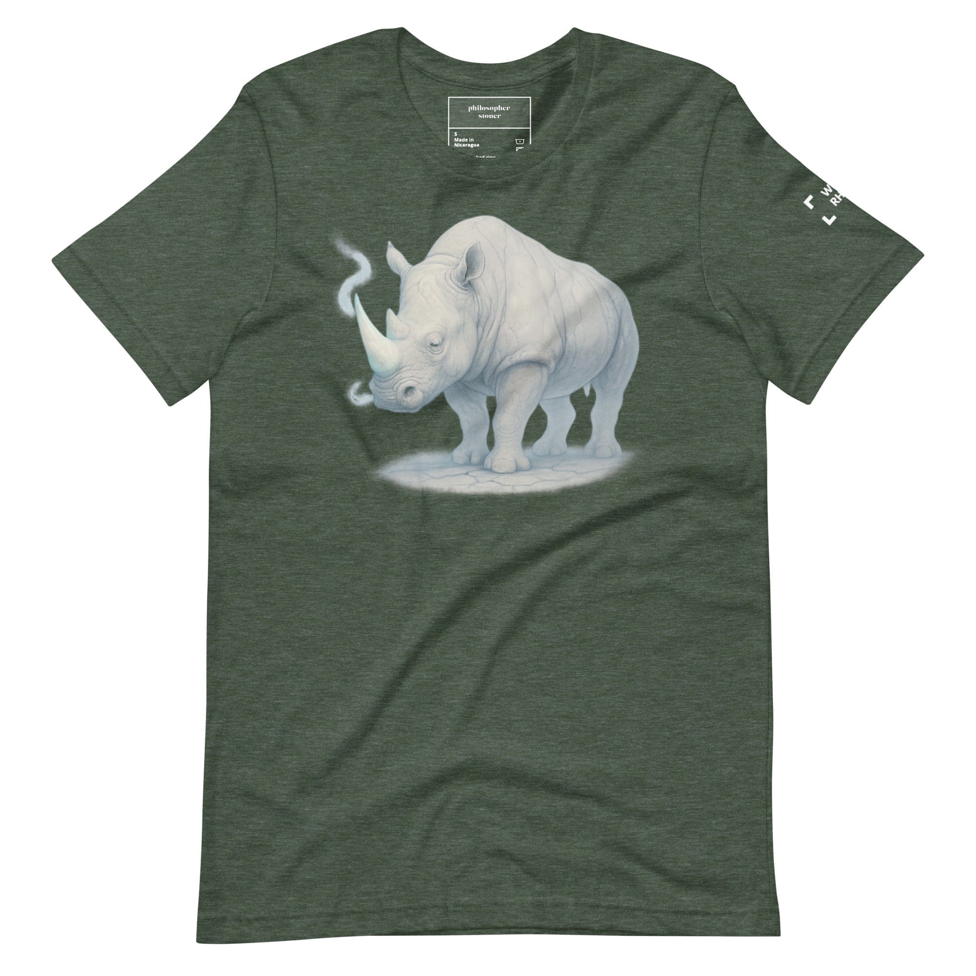 Philosopher Stoner WHITE RHINO BLK/GRN T-shirt Unisex