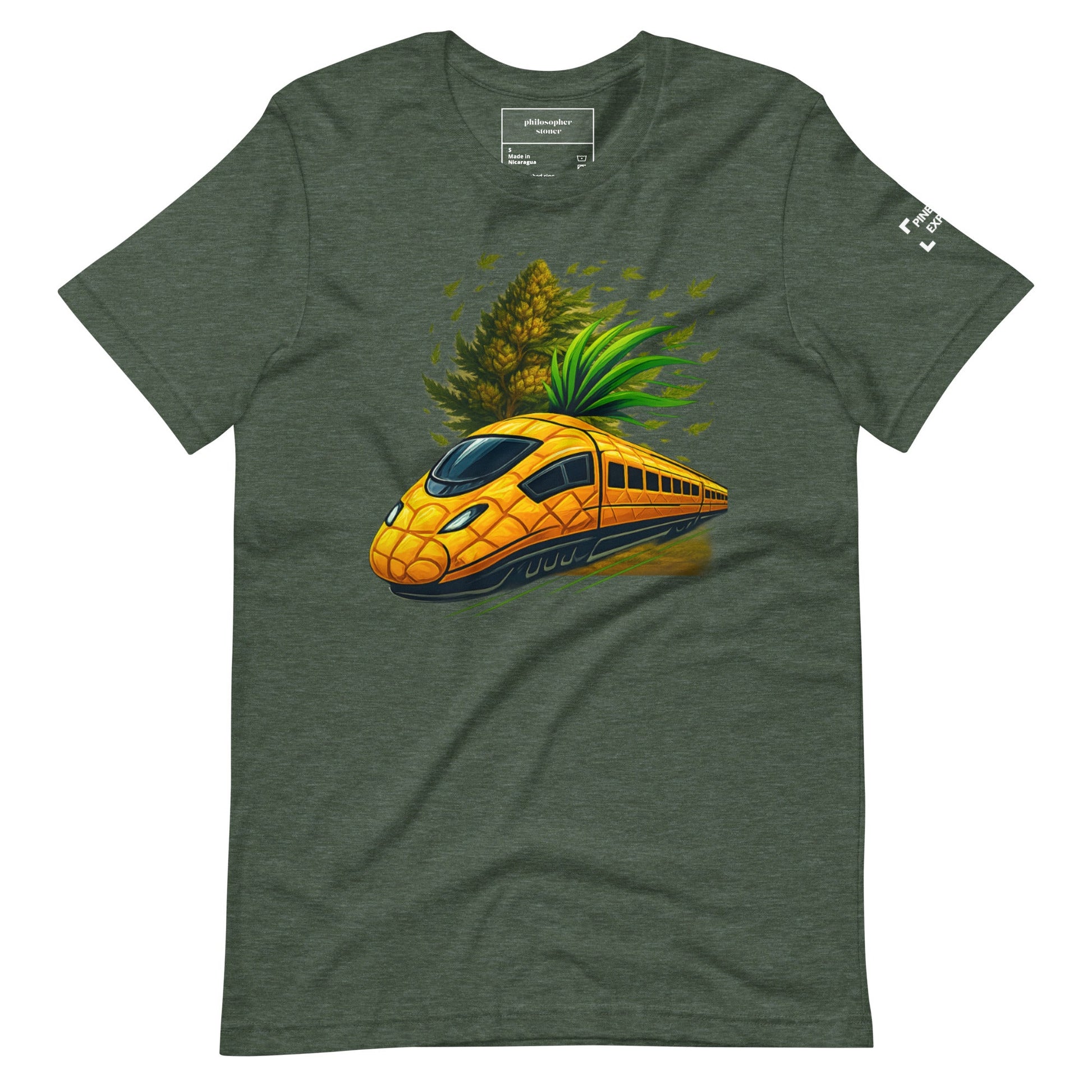 PINEAPPLE EXPRESS BLK/GRN Unisex T-shirt Philosopher Stoner