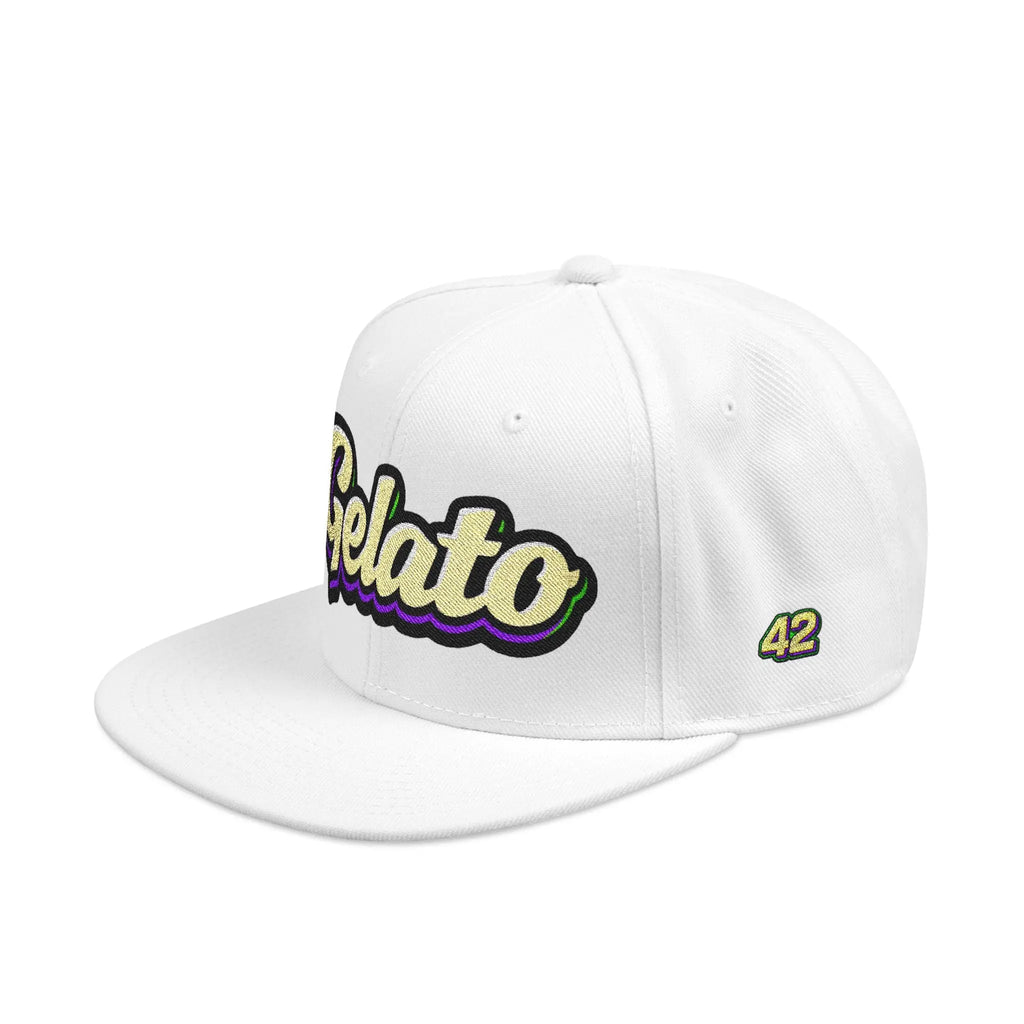 Gelato #42 White Snapback (Embroidery) Printify