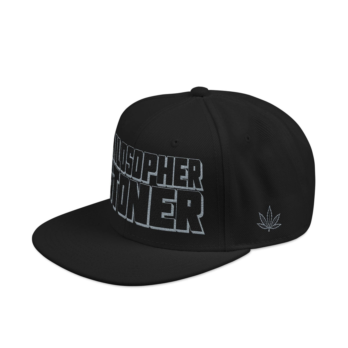 Philosopher Stoner Black Snapback (Embroidery)ALL GOOD