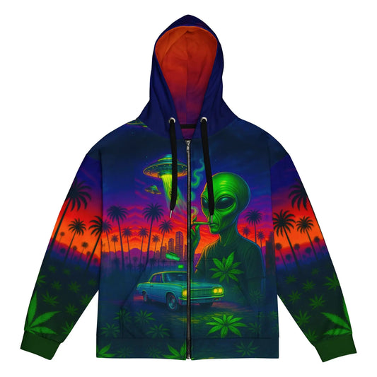 Philosopher Stoner 2XS Alien OG Kush Unisex zip hoodie