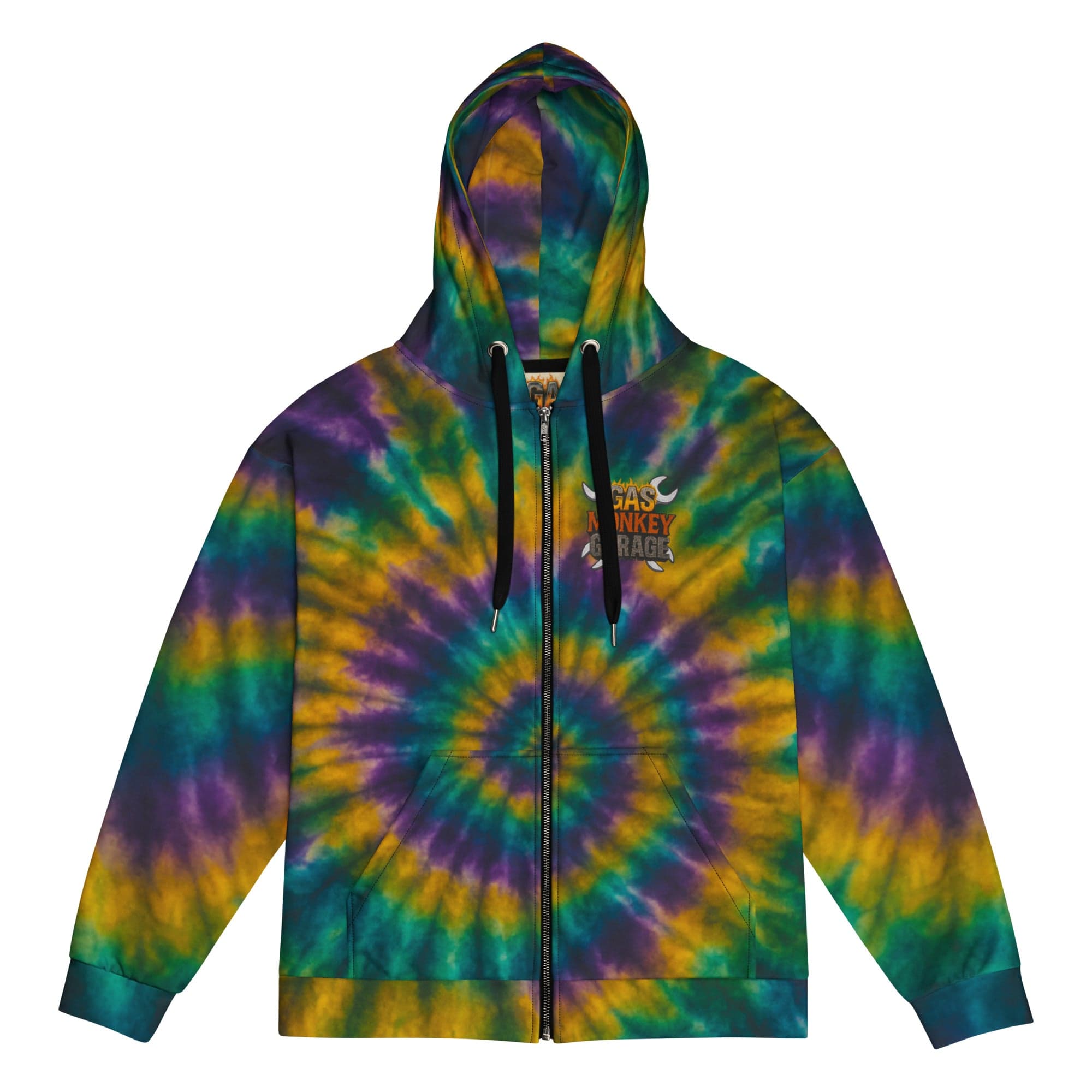 Philosopher Stoner 2XS Gas Monkey Tie-dye Unisex zip hoodie
