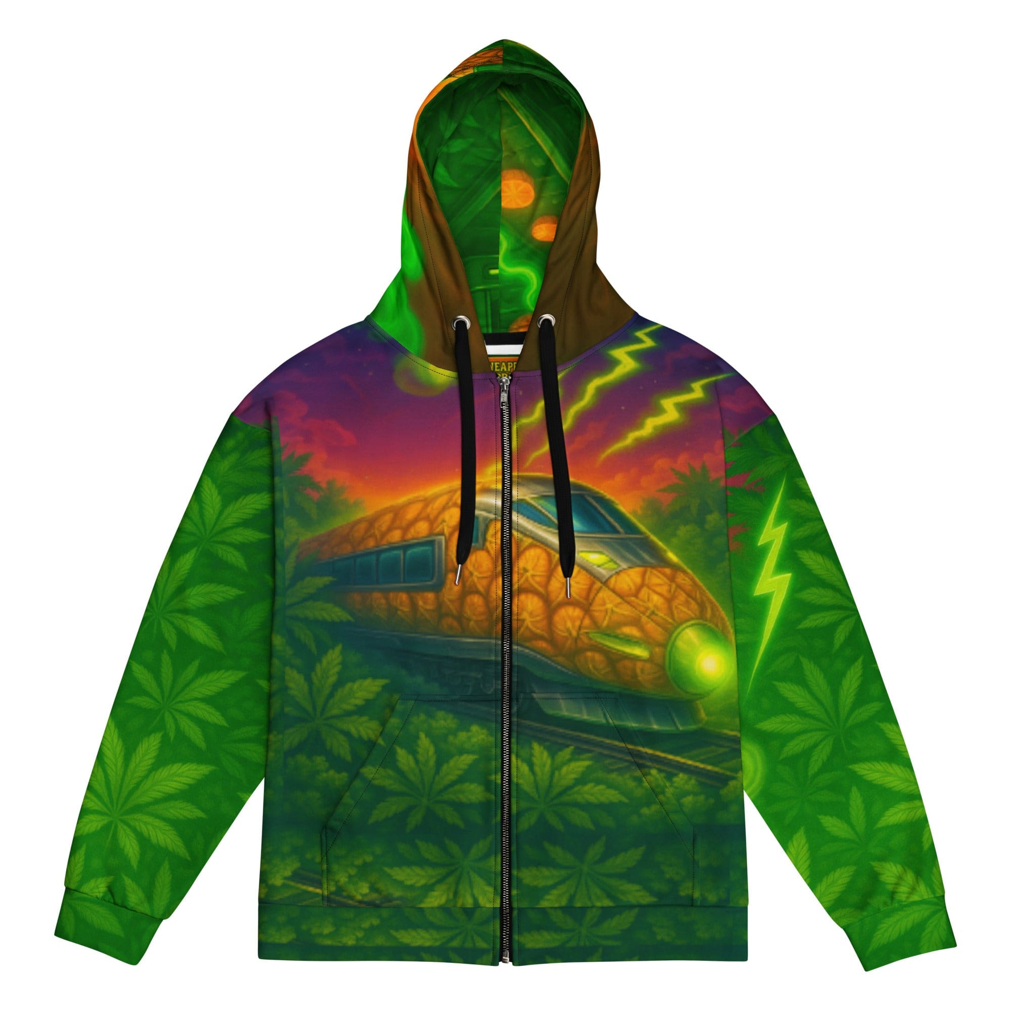 Philosopher Stoner 2XS Pineapple Express  Unisex zip hoodie