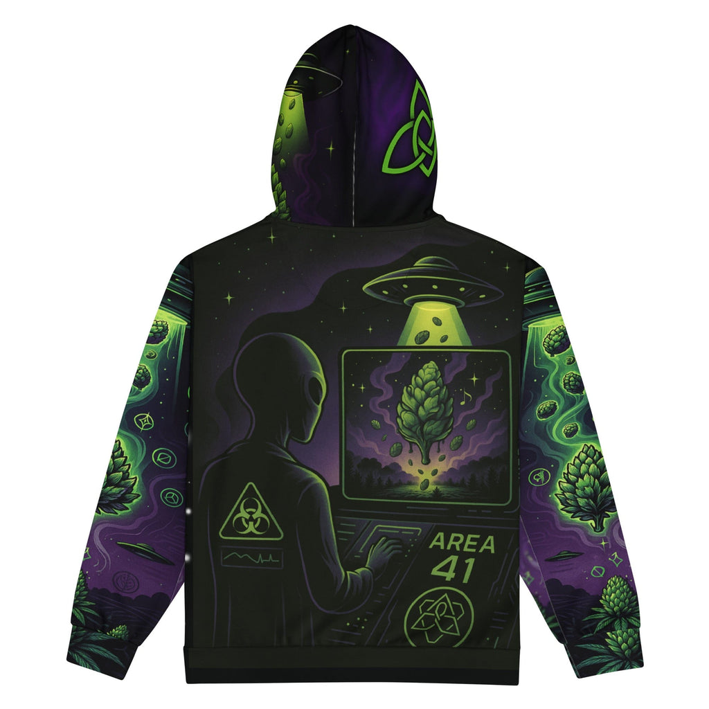 Philosopher Stoner Area 41 Unisex zip hoodie