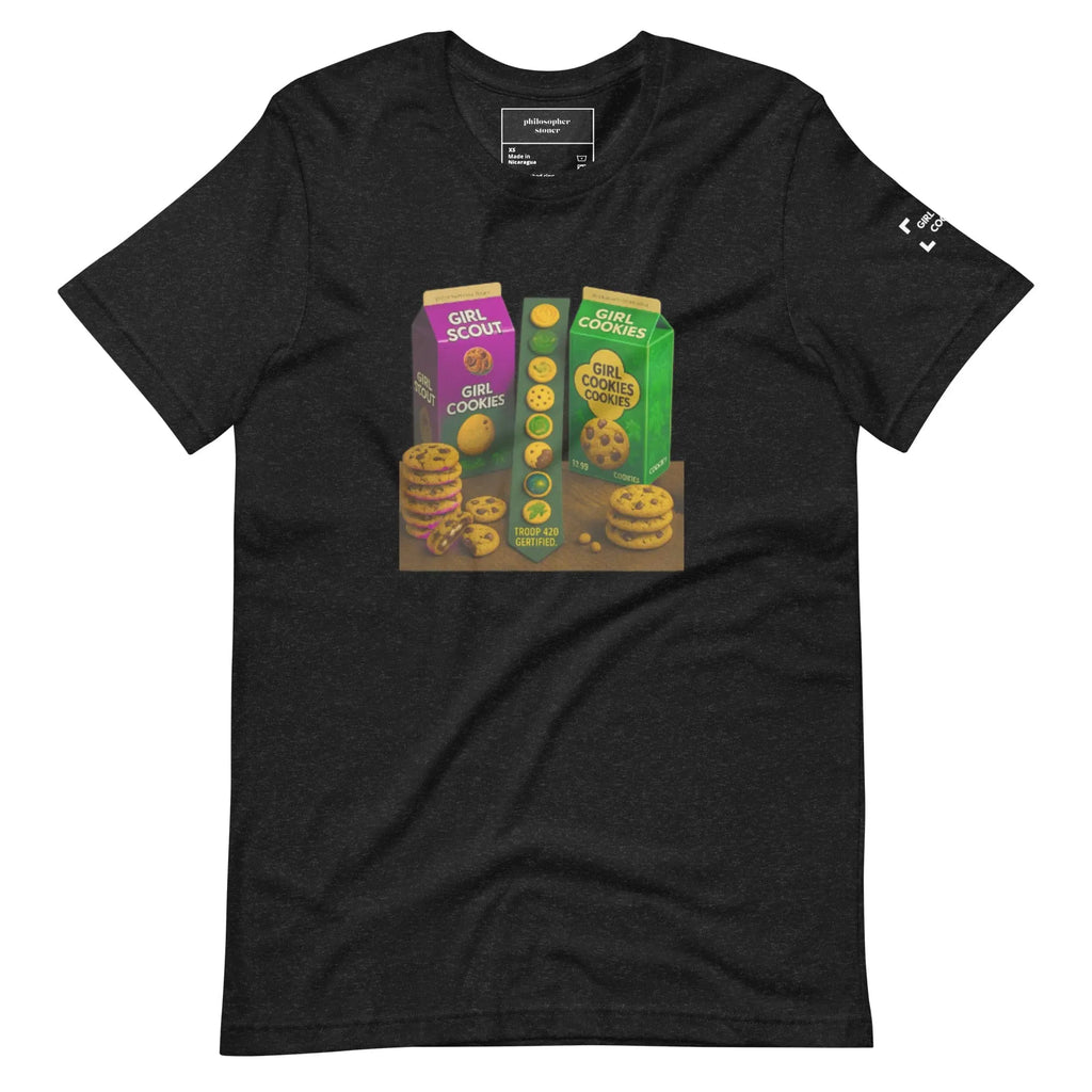Philosopher Stoner Black Heather / XS GIRL SCOUT COOKIES BLK/GRN Unisex T-shirt
