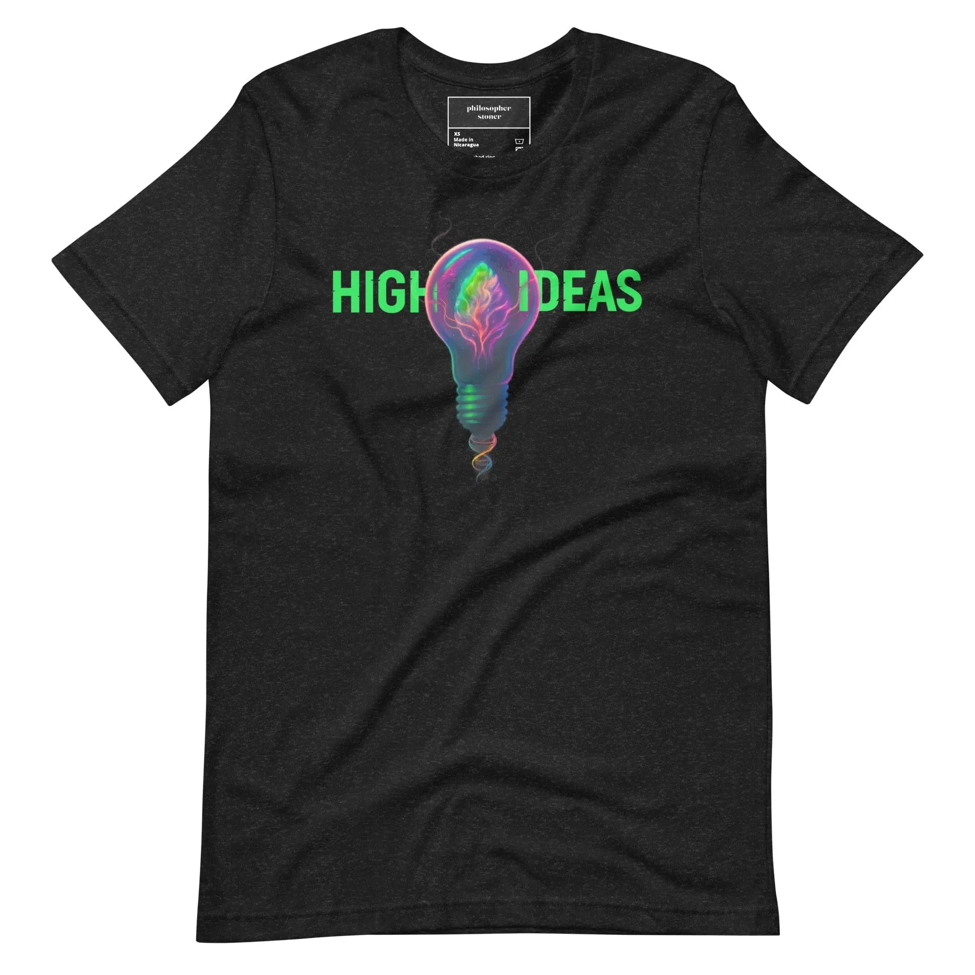 Philosopher Stoner Black Heather / XS High Ideas GRN Unisex t-shirt