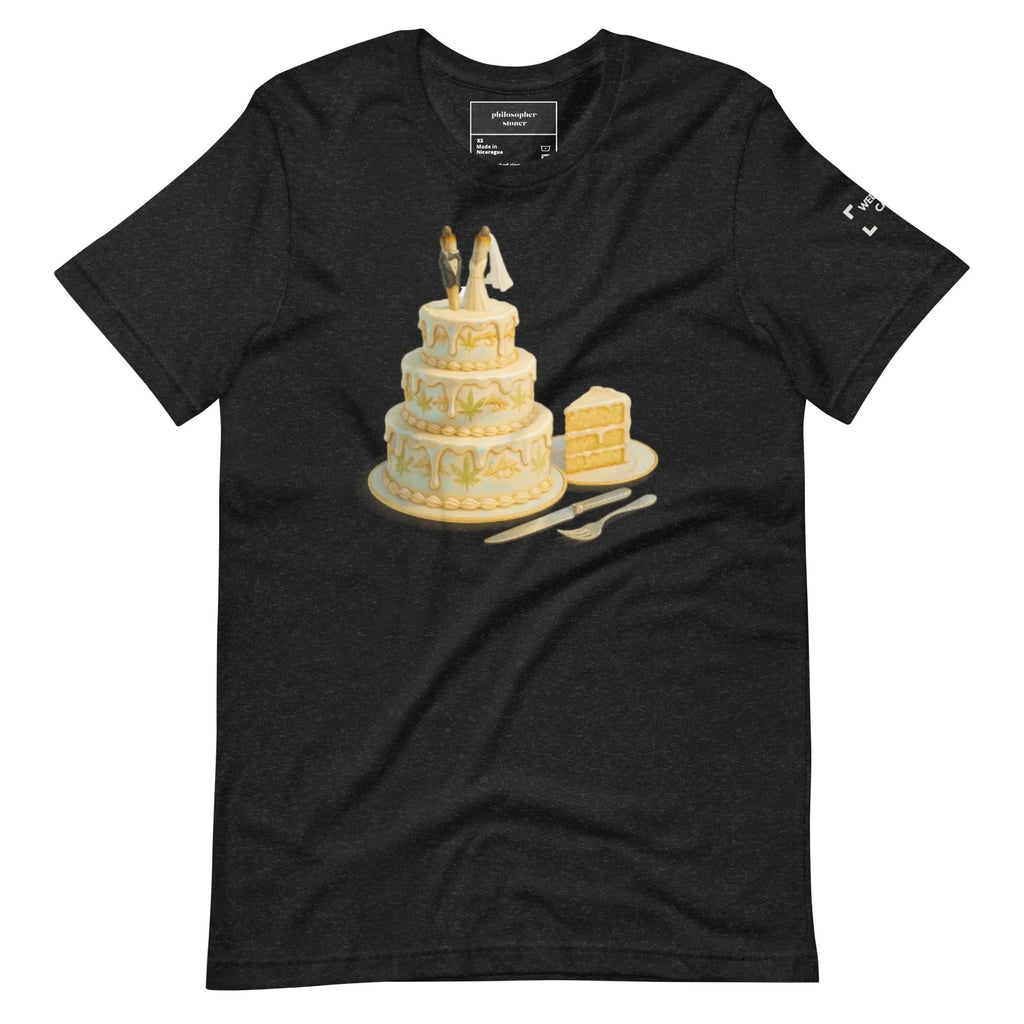 Philosopher Stoner Black Heather / XS WEDDING CAKE BLACK / GREEN Unisex Tee