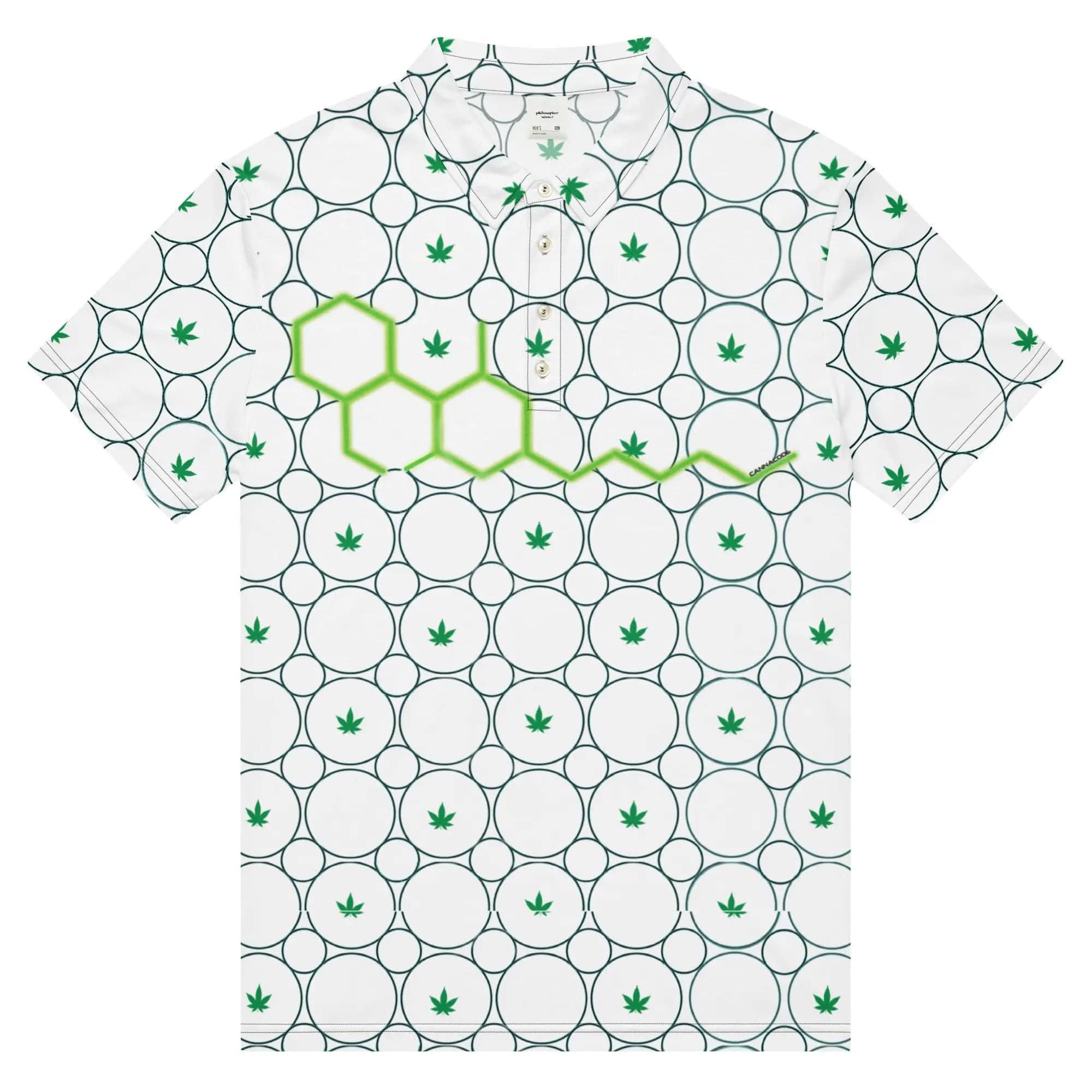 Philosopher Stoner CANNA CODE men's slim fit polo