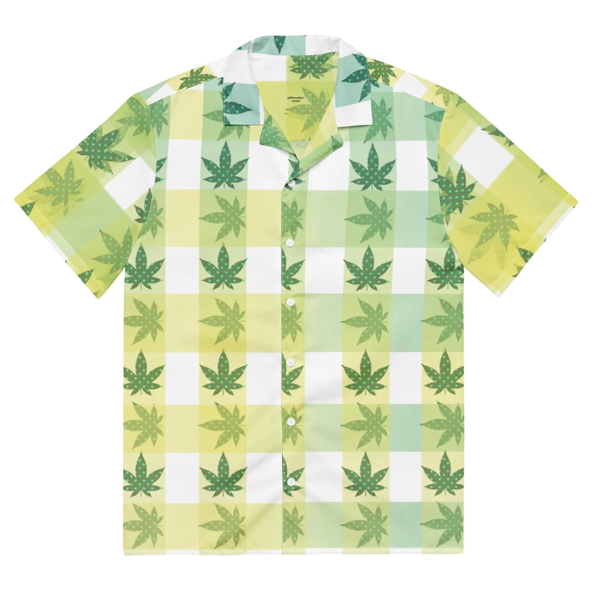 Philosopher Stoner CANNA PLAID Unisex Button Shirt