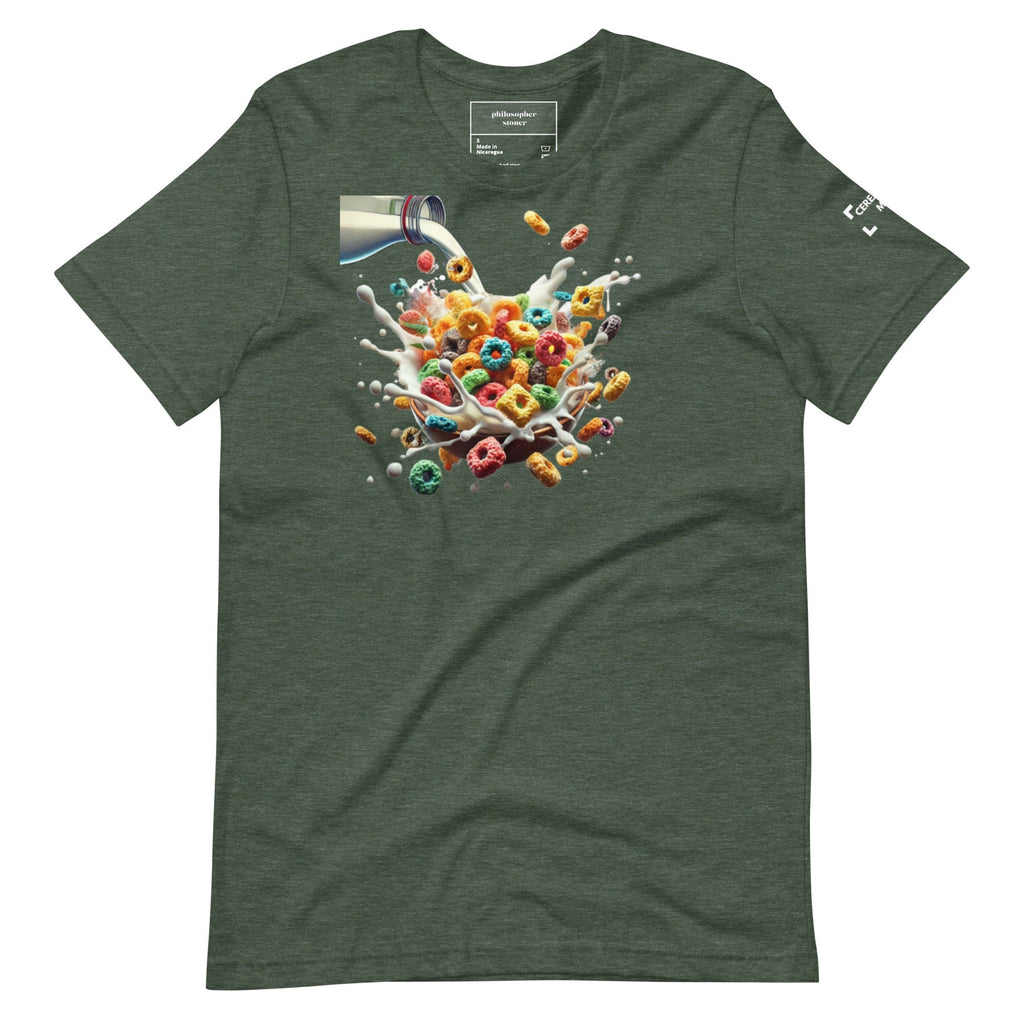 Philosopher Stoner CEREAL AND MILK BLK/GRN Unisex T-shirt
