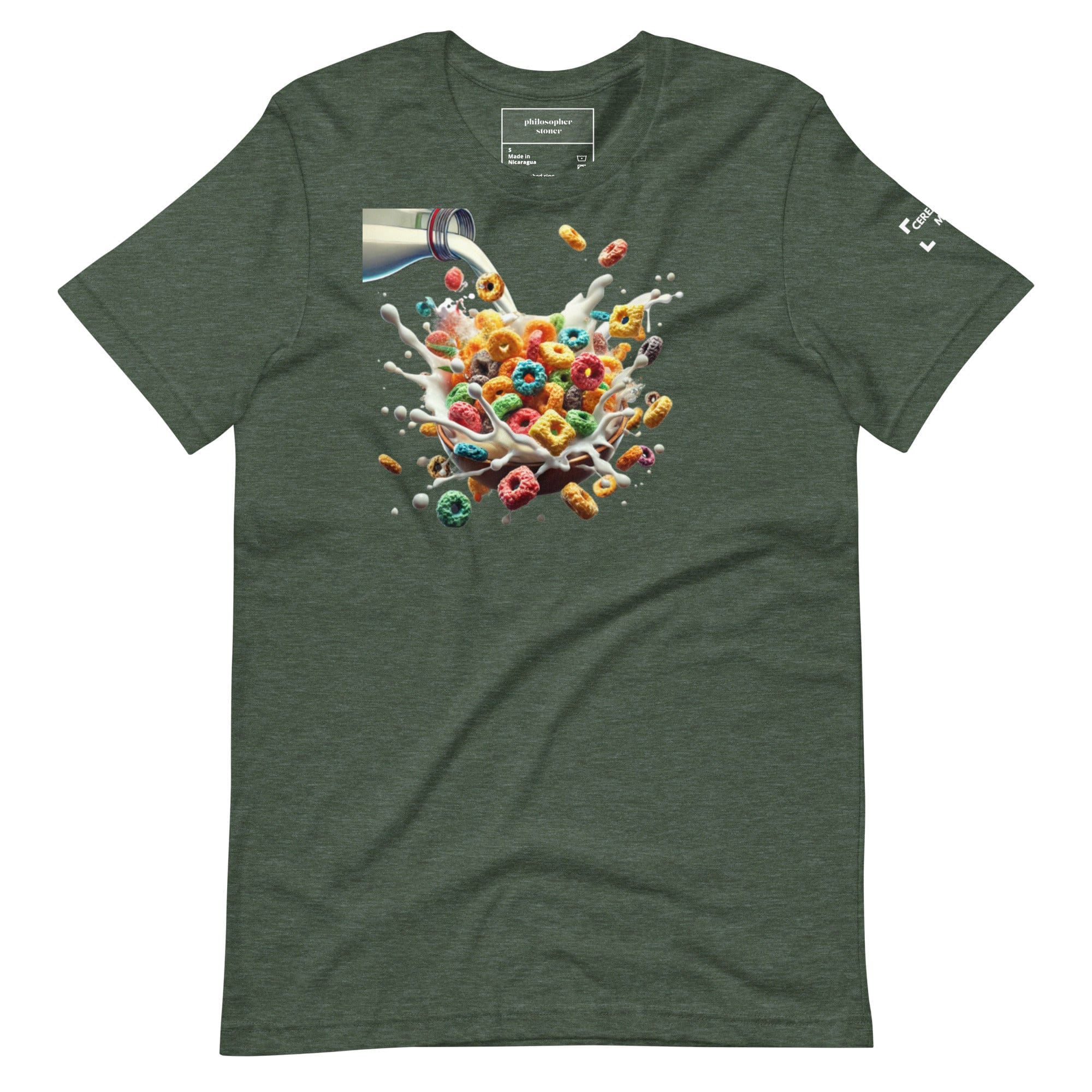 Philosopher Stoner CEREAL AND MILK BLK/GRN Unisex T-shirt