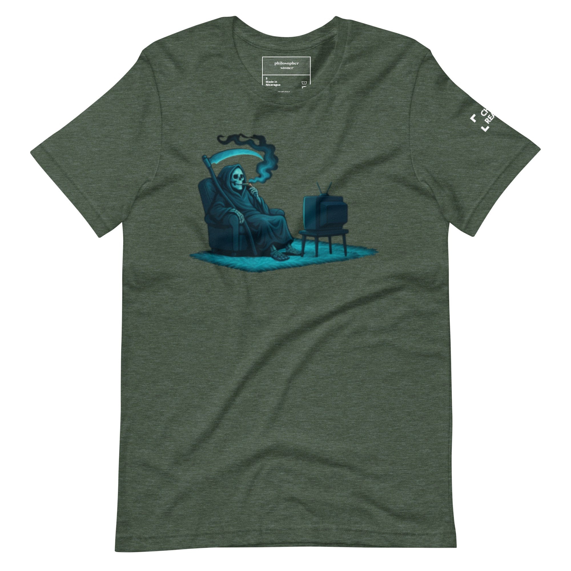 Philosopher Stoner CHILL REAPER BLK/GRN Unisex T-shirt