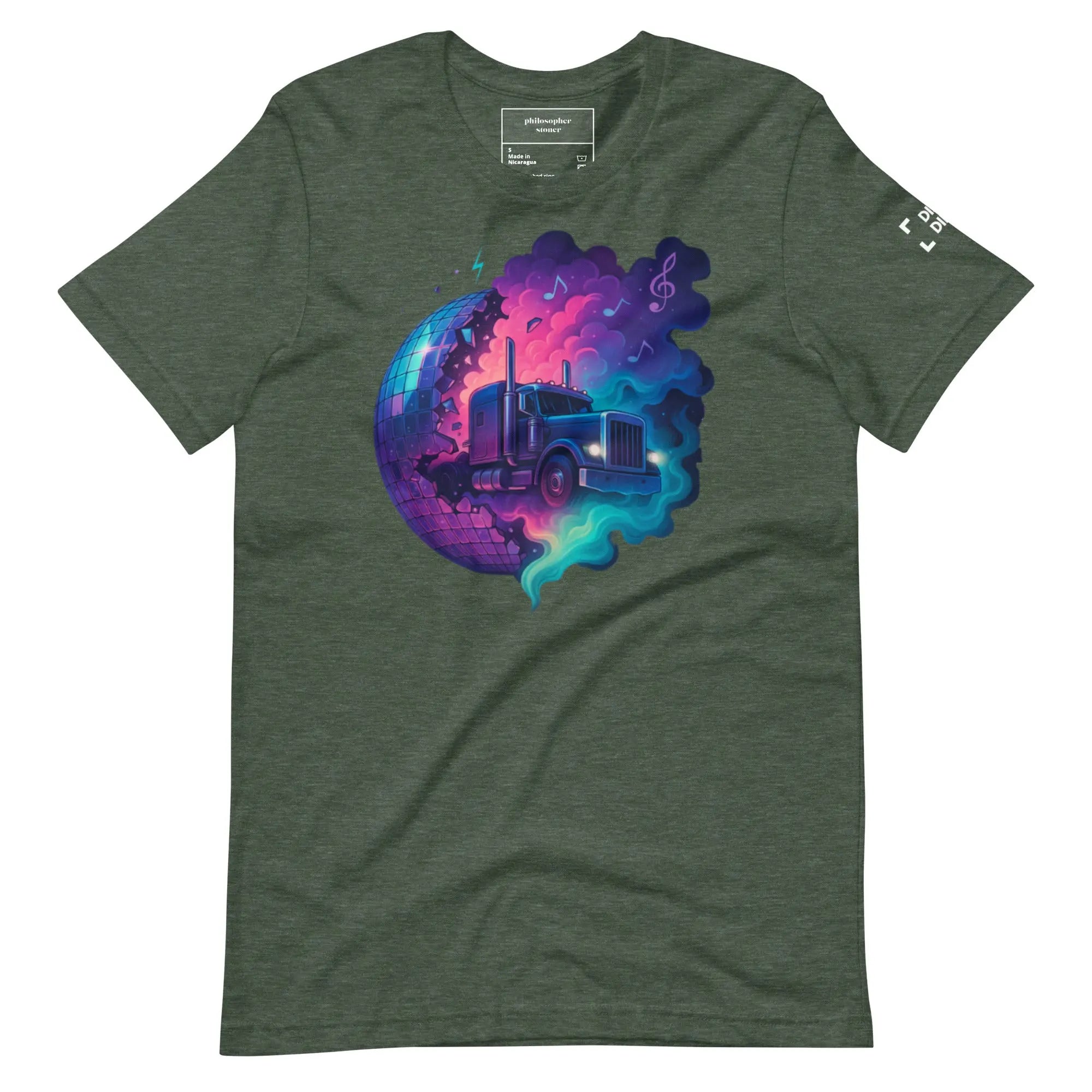 DISCO DIESEL BLK/GRN Unisex T-shirt Philosopher Stoner
