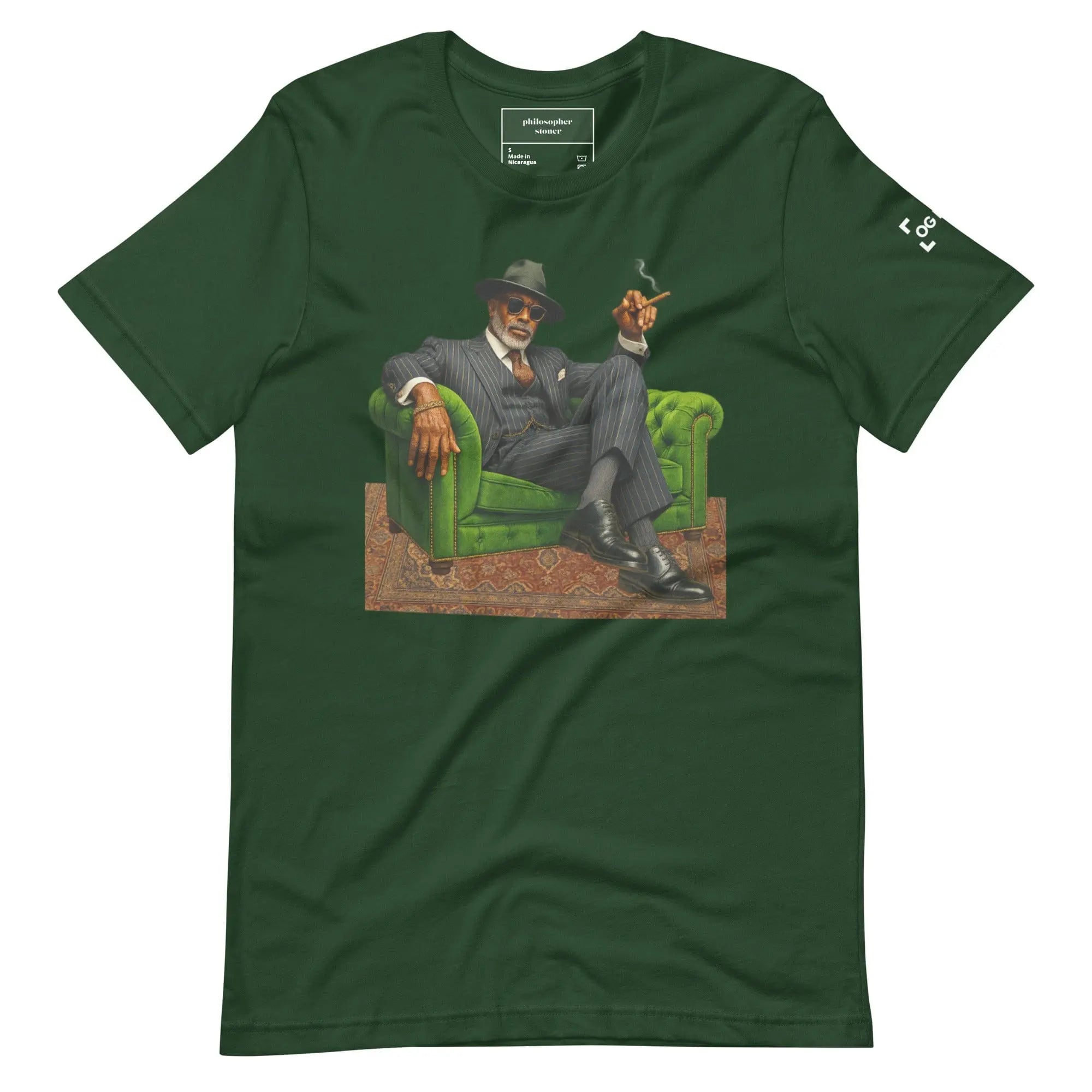 Philosopher Stoner Forest / S OG KUSH BLK/GRN Unisex T-shirt