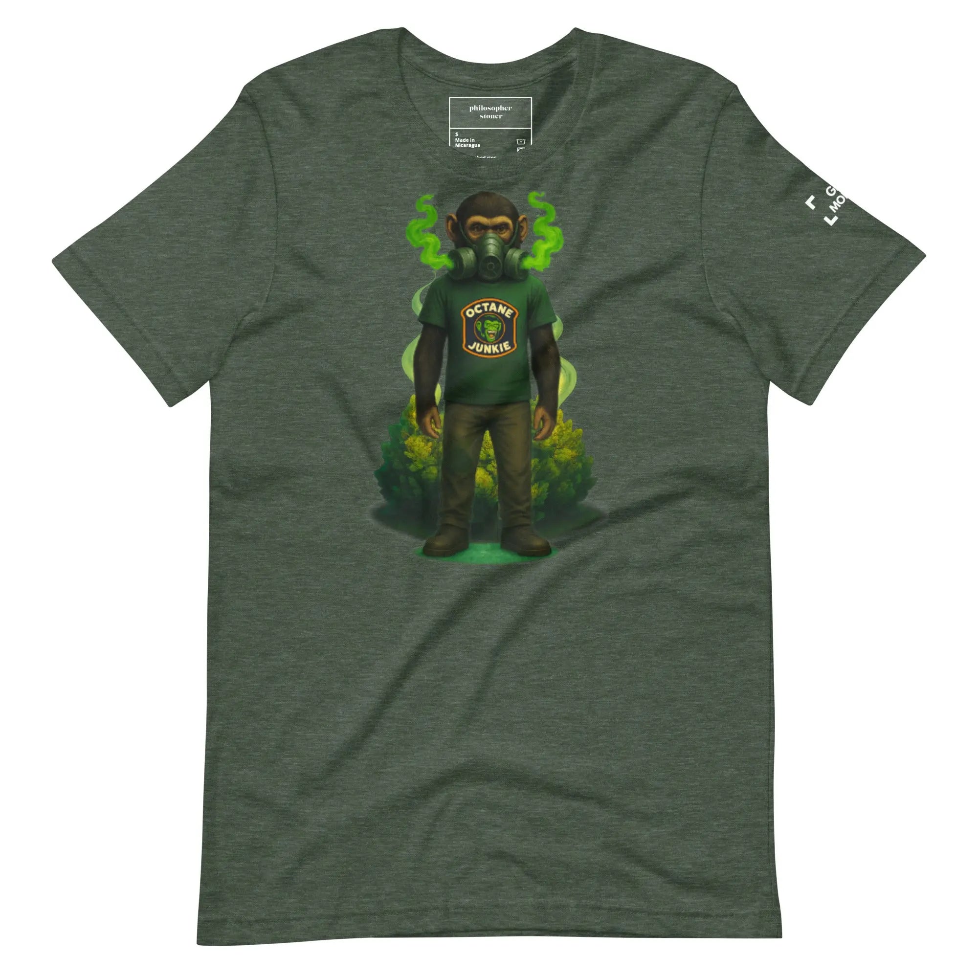 GAS MONKEY BLK/GRN Unisex T-shirt Philosopher Stoner