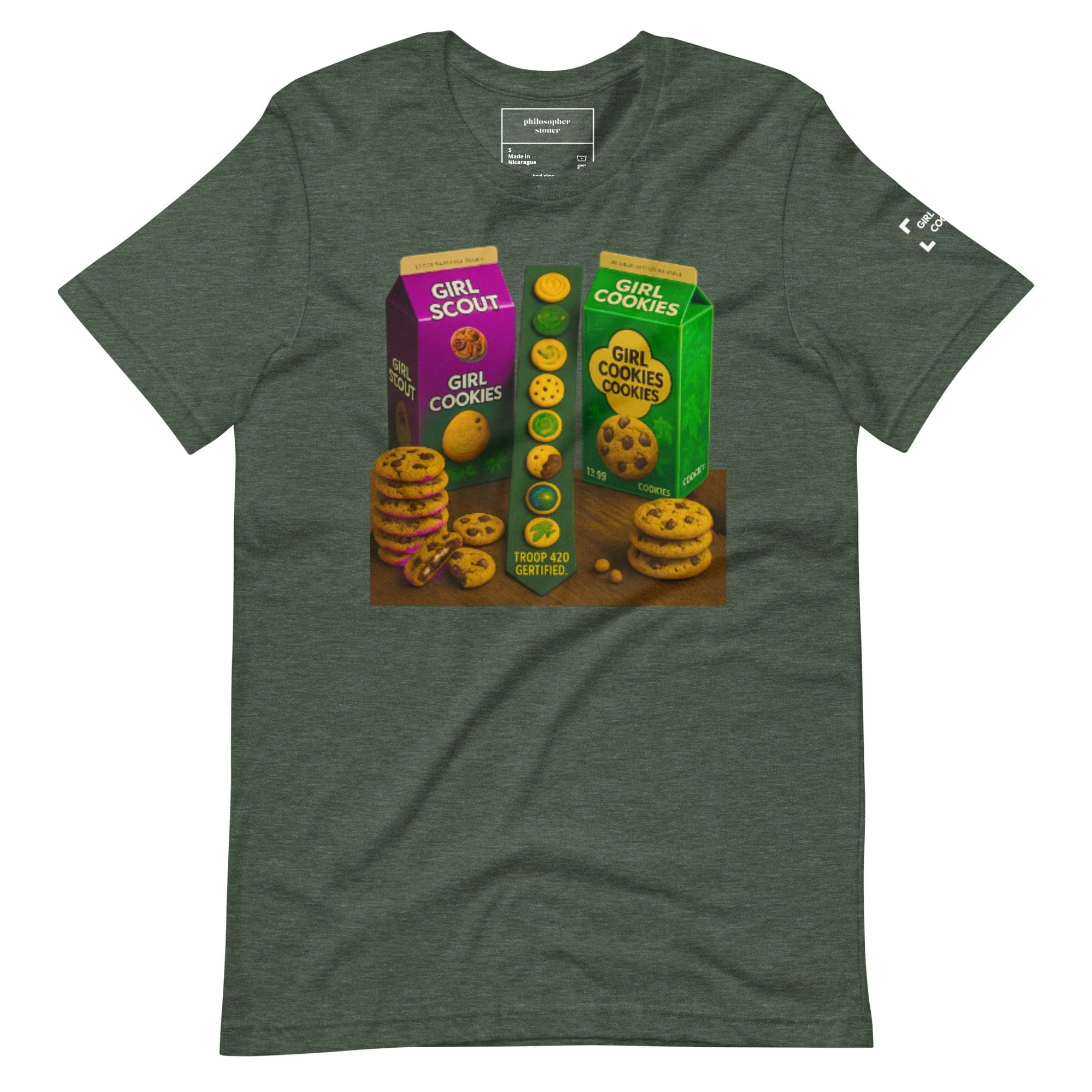 Philosopher Stoner GIRL SCOUT COOKIES BLK/GRN Unisex T-shirt