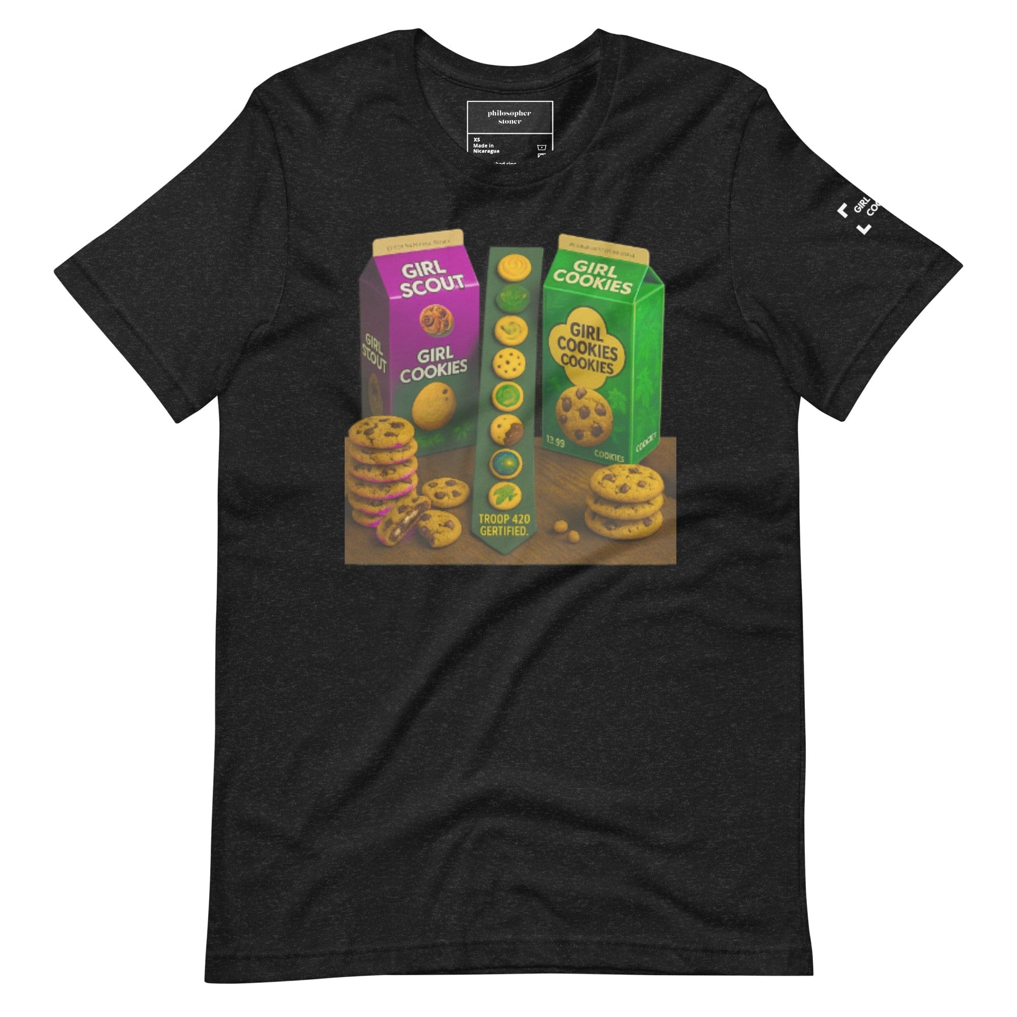 Philosopher Stoner GIRL SCOUT COOKIES BLK/GRN Unisex T-shirt