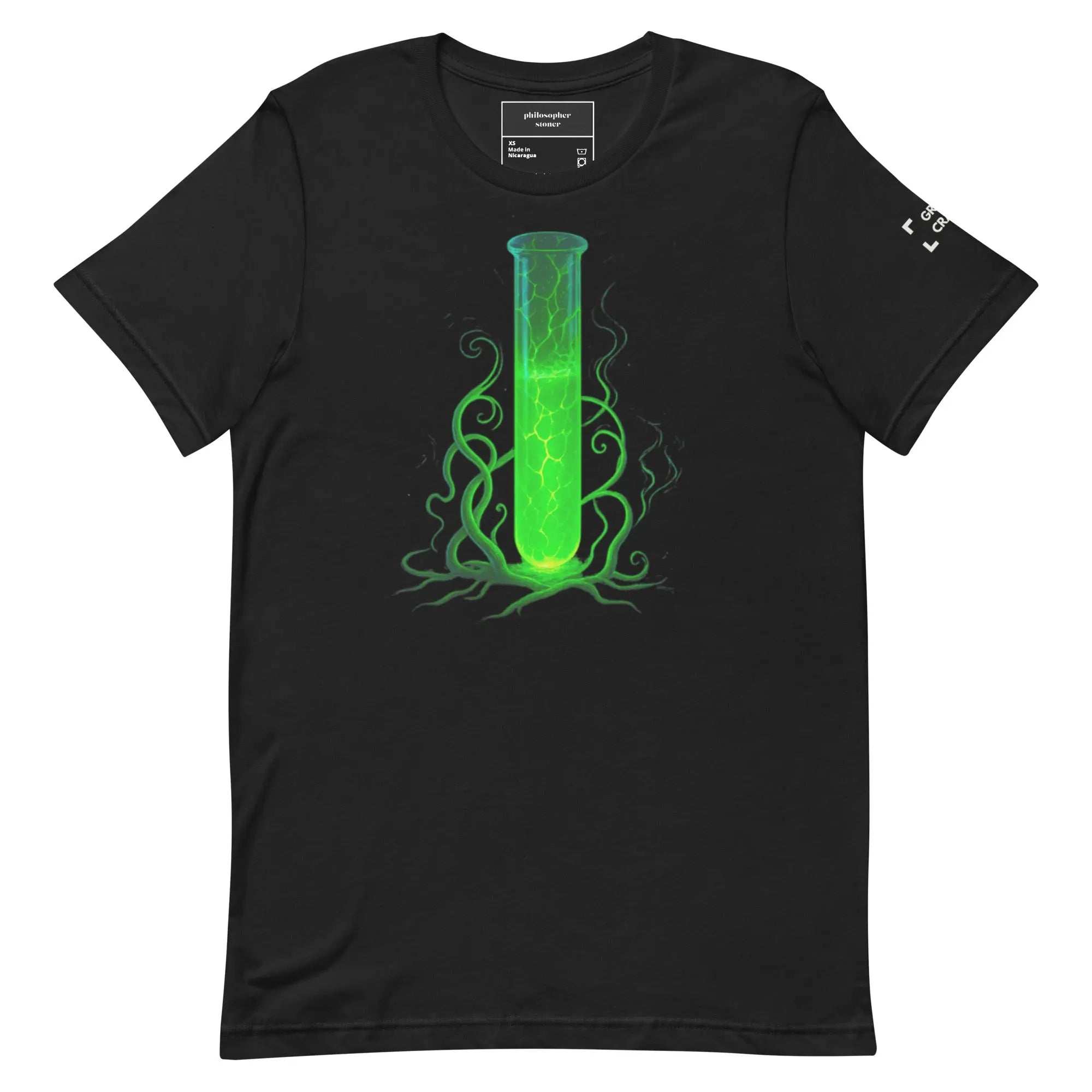 GREEN CRACK BLK/GRN t-shirt Philosopher Stoner