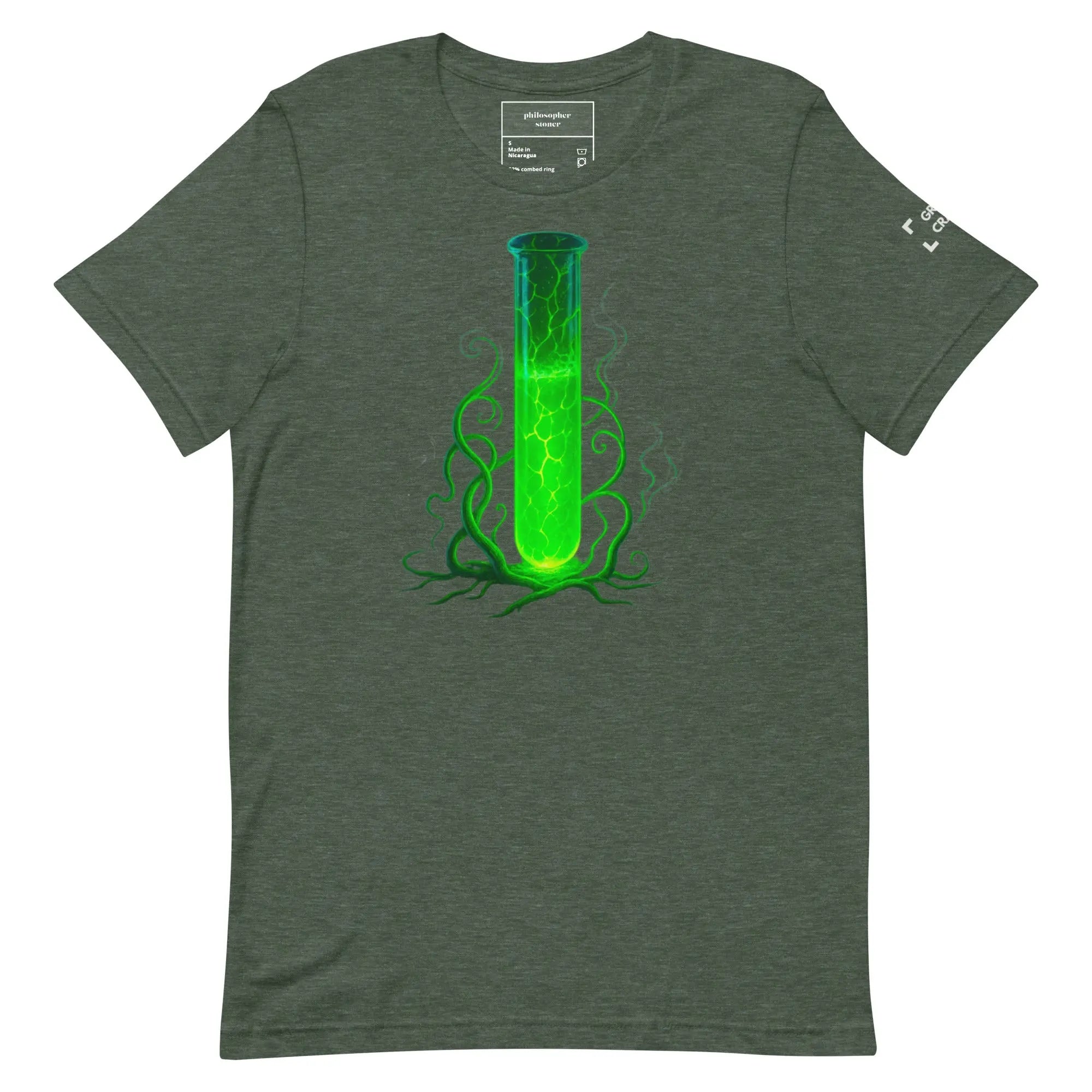 GREEN CRACK BLK/GRN t-shirt Philosopher Stoner