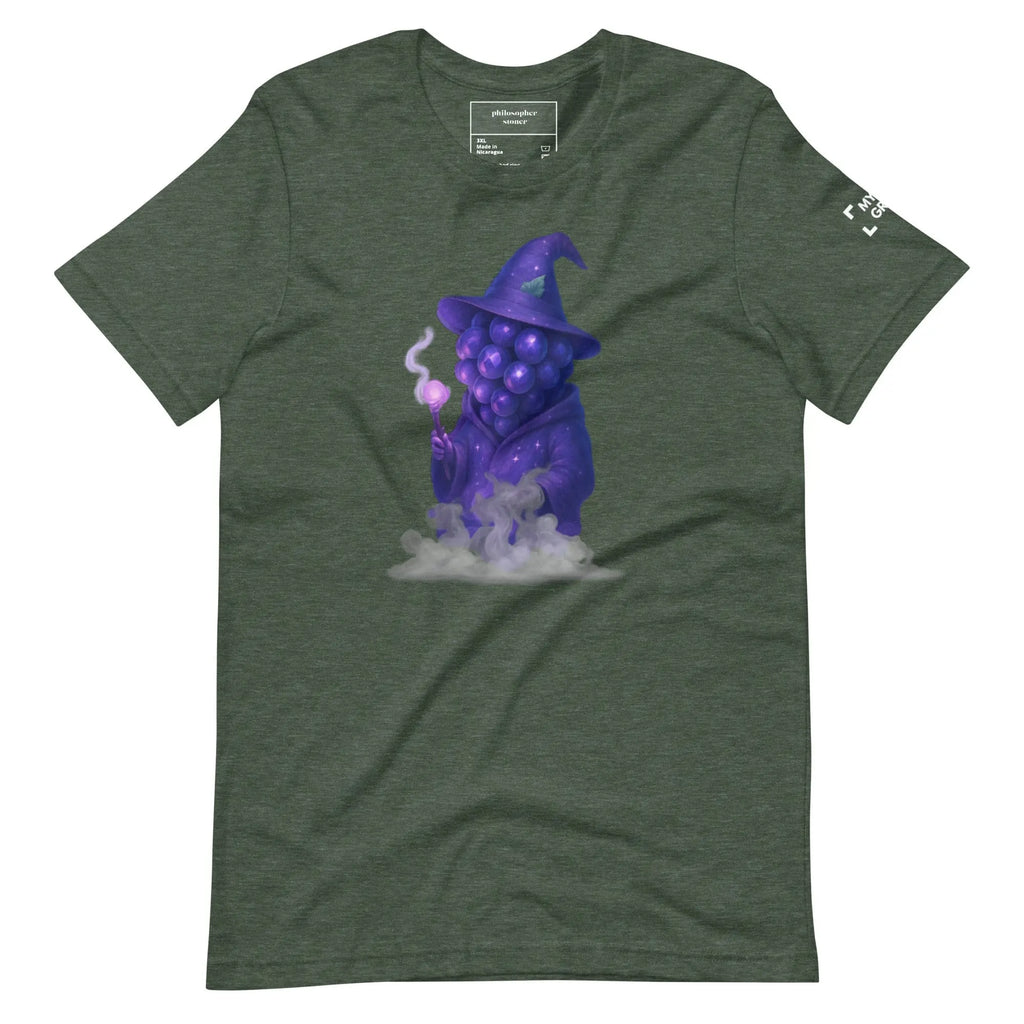 Philosopher Stoner Heather Forest / 3XL BLUE MYSTIC BLACK/GREEN Unisex T-shirt