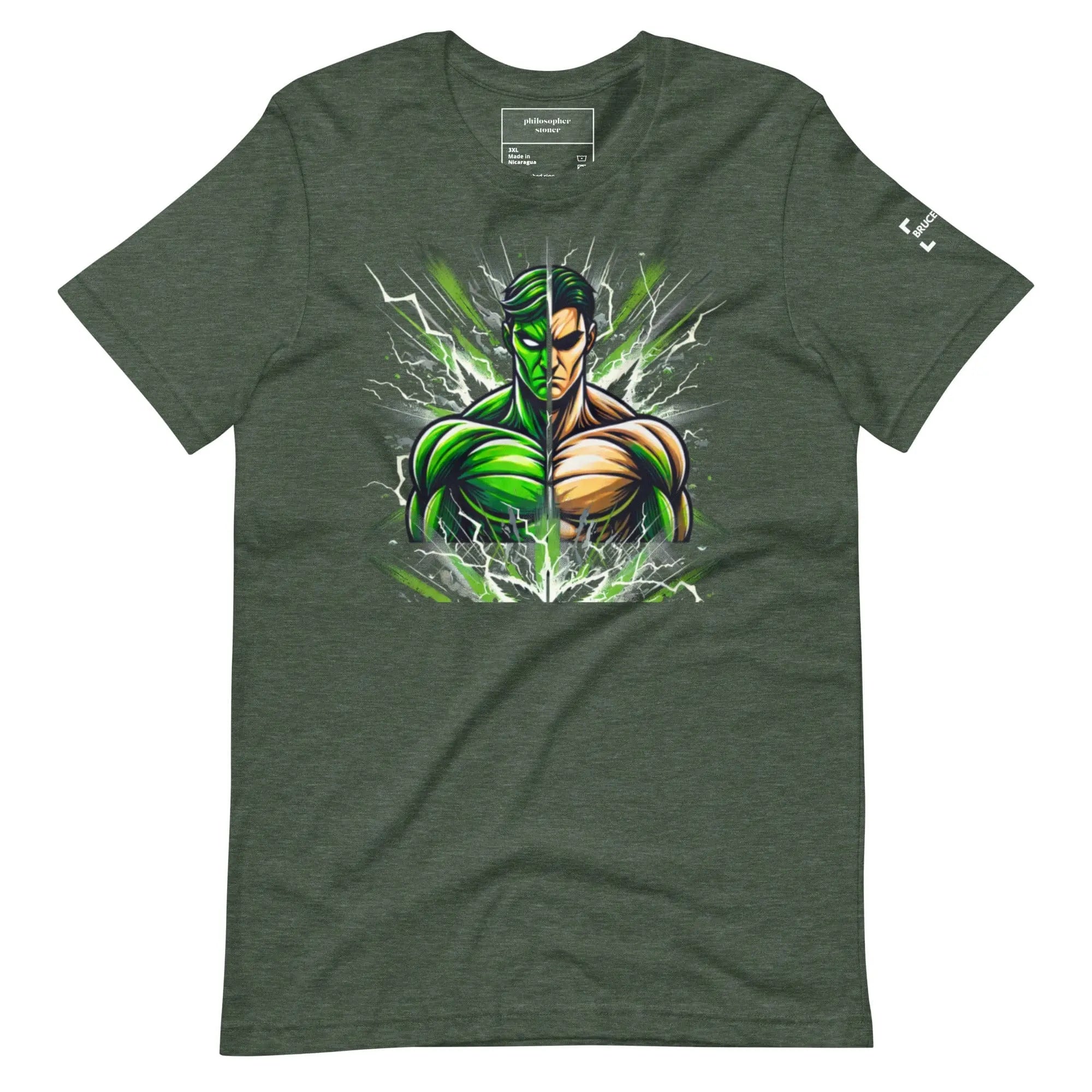 Philosopher Stoner Heather Forest / 3XL BRUCE BANNER BLK/GRN T-shirt