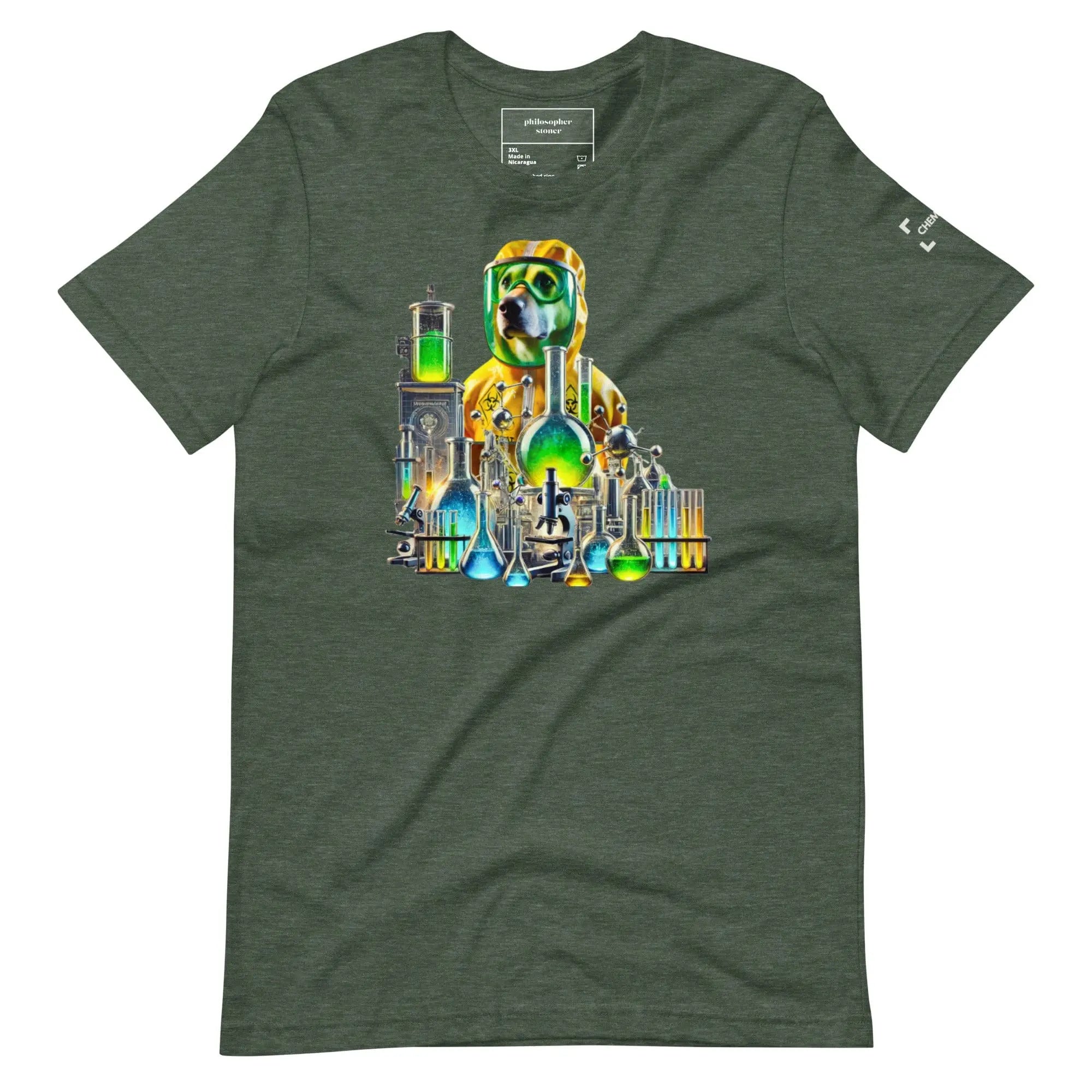 Philosopher Stoner Heather Forest / 3XL CHEM DAWG BLK/GRN t-shirt