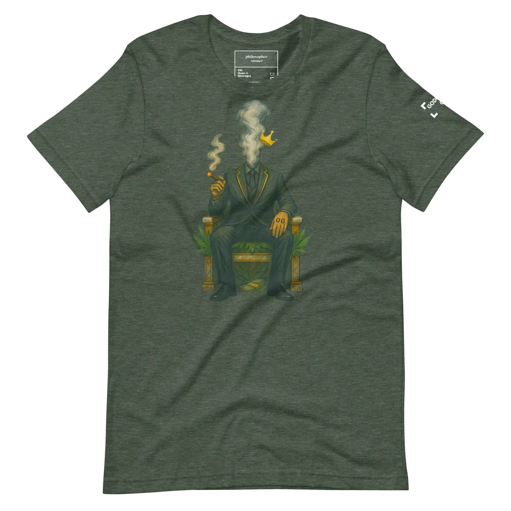 Philosopher Stoner Heather Forest / 3XL GODFATHER OG BLK/GRN T-shirt