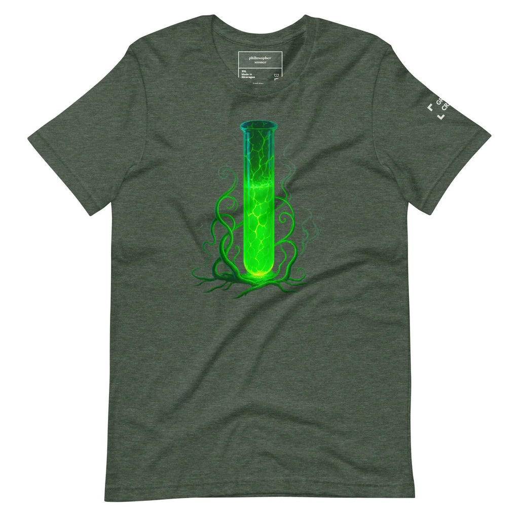 Philosopher Stoner Heather Forest / 3XL GREEN CRACK BLK/GRN t-shirt