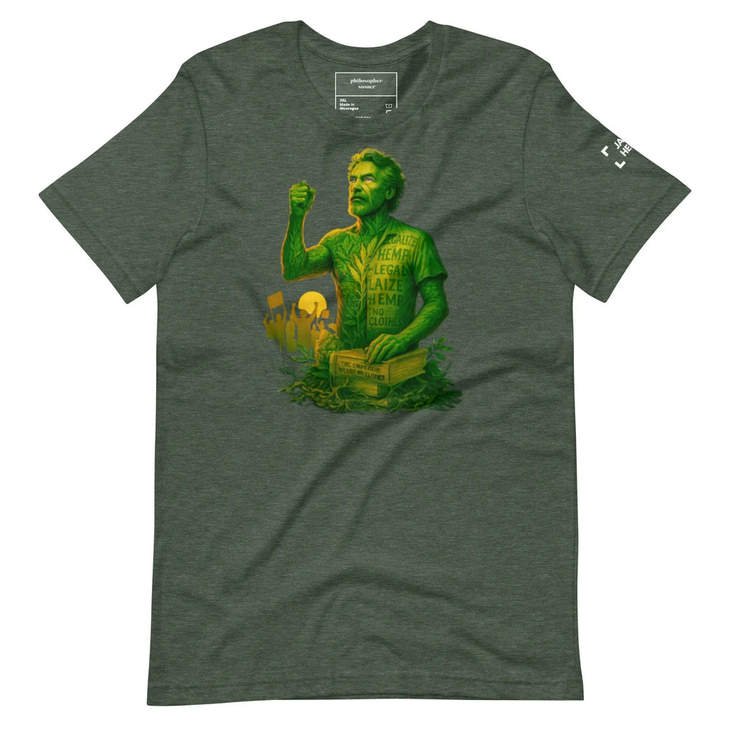 Philosopher Stoner Heather Forest / 3XL JACK HERER Unisex BLK/GRN T-shirt