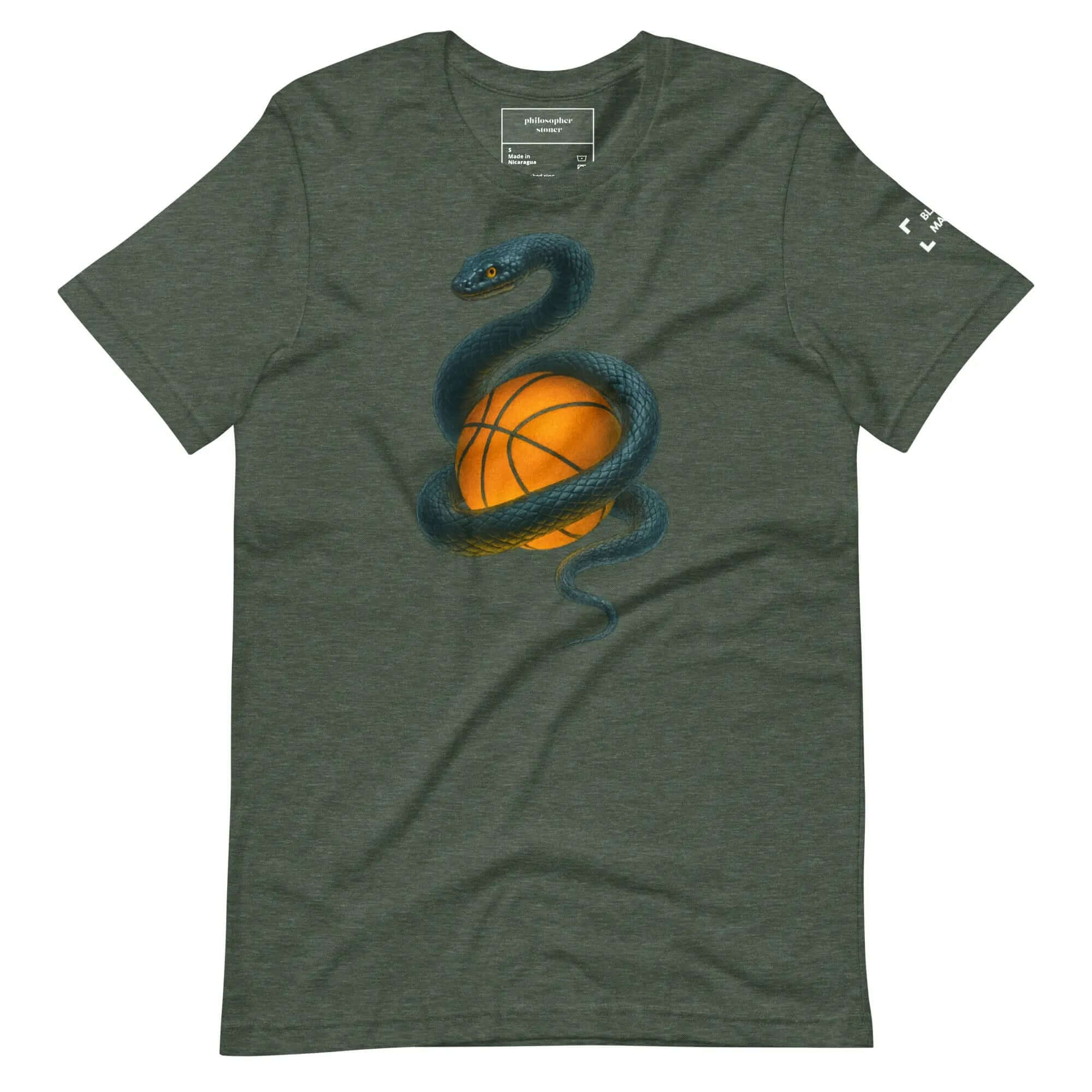 Philosopher Stoner Heather Forest / S BLACK MAMBA T-shirt BLK/GRN Unisex