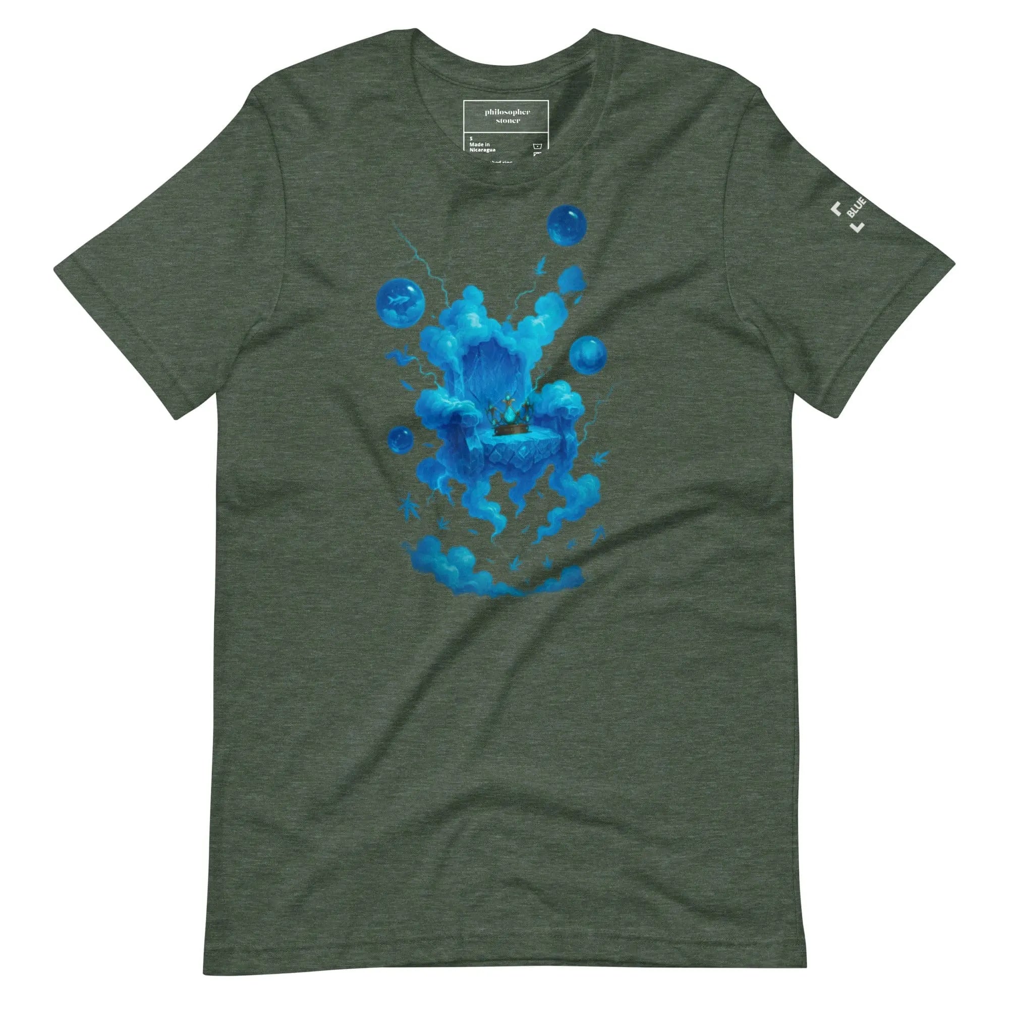 Philosopher Stoner Heather Forest / S BLUE DREAM BLACK Unisex T-shirt