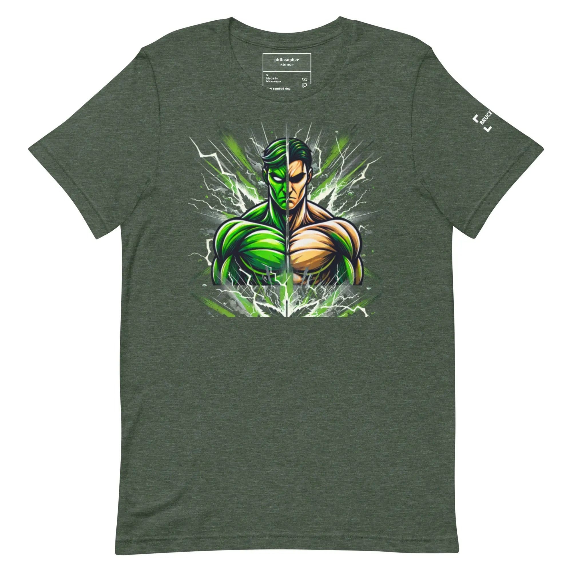 Philosopher Stoner Heather Forest / S BRUCE BANNER BLK/GRN T-shirt