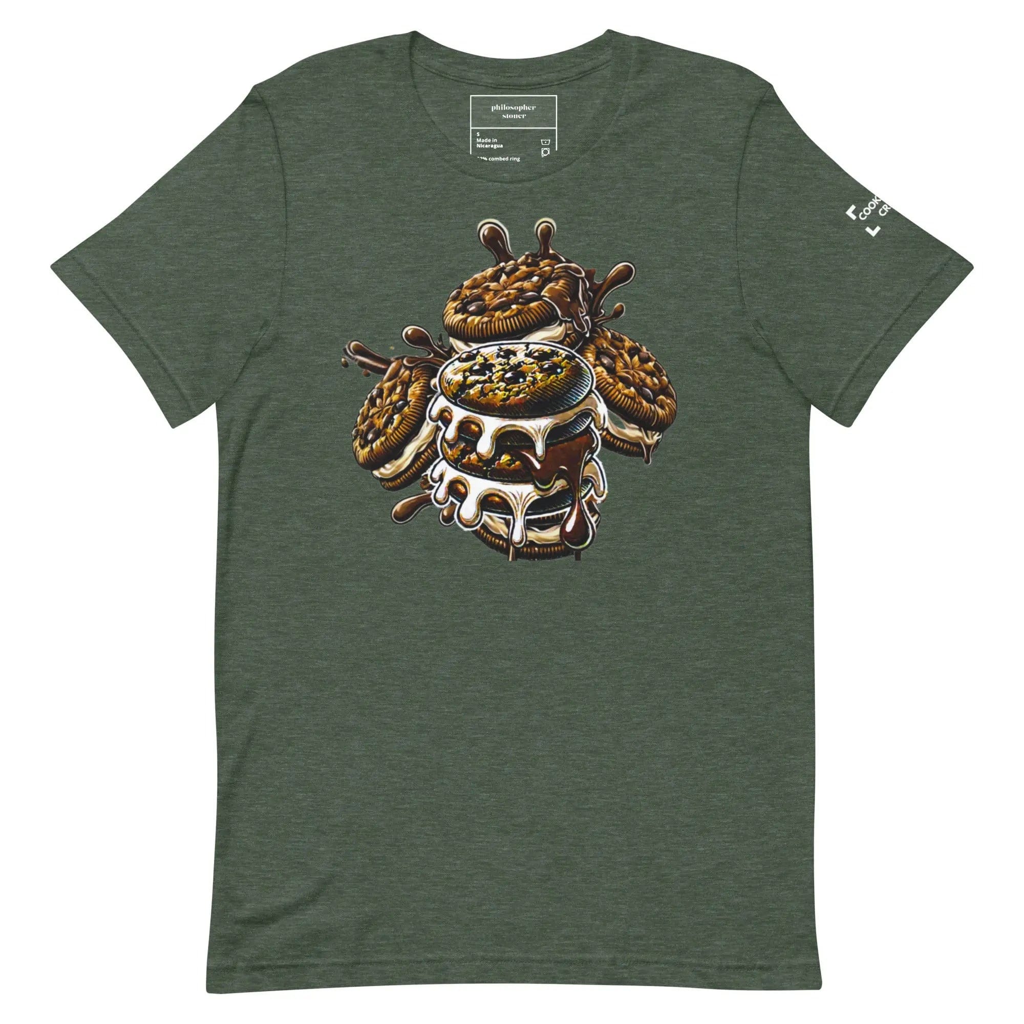 Philosopher Stoner Heather Forest / S COOKIES AND CREAM BLK/GRN Unisex T-shirt