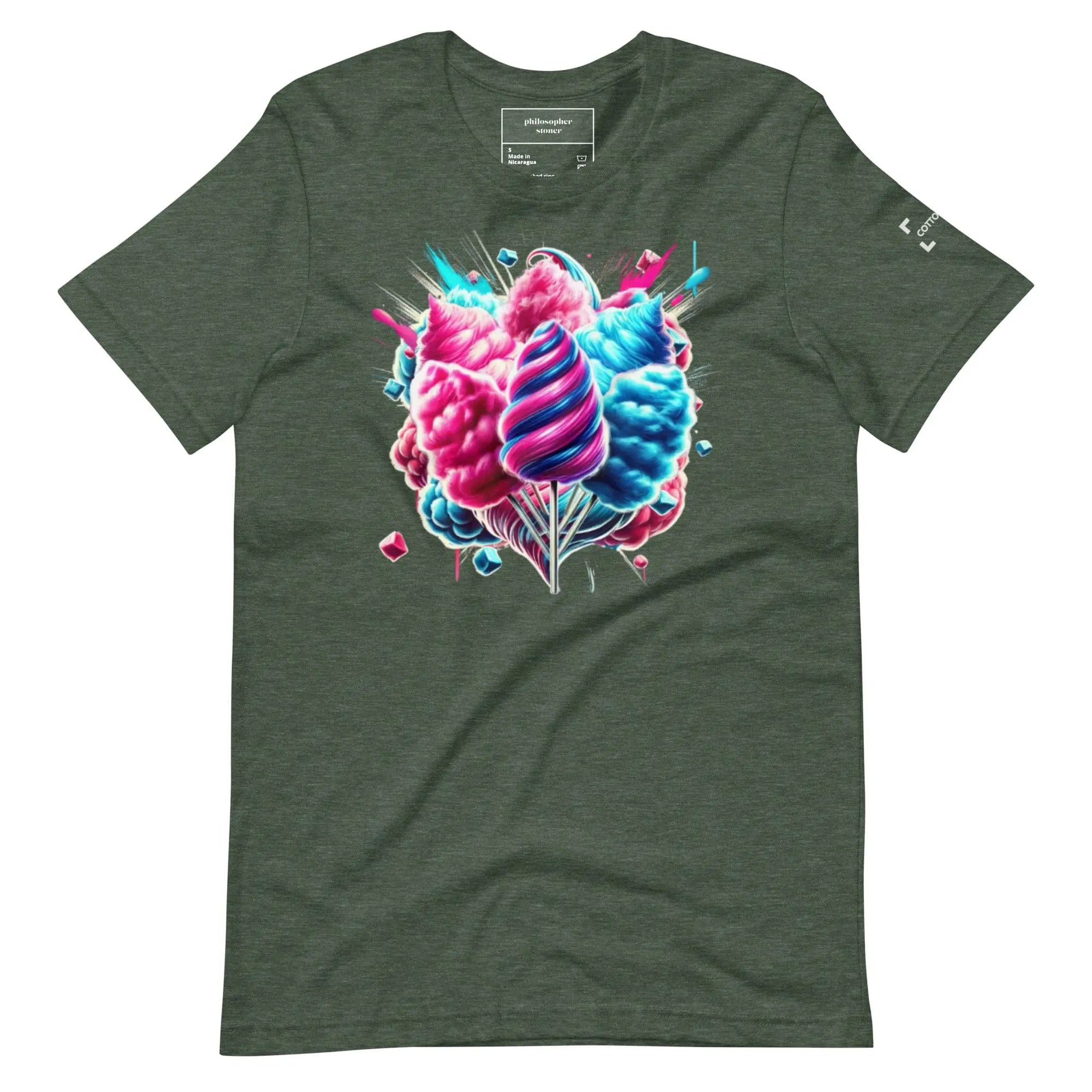 Philosopher Stoner Heather Forest / S COTTON CANDY BLK/GRN T-Shirt