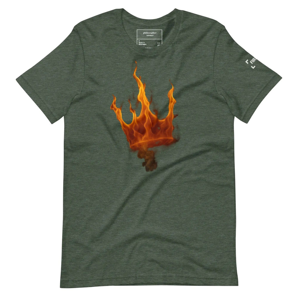 Philosopher Stoner Heather Forest / S FIRE OG BLK/GRN Unisex T-shirt