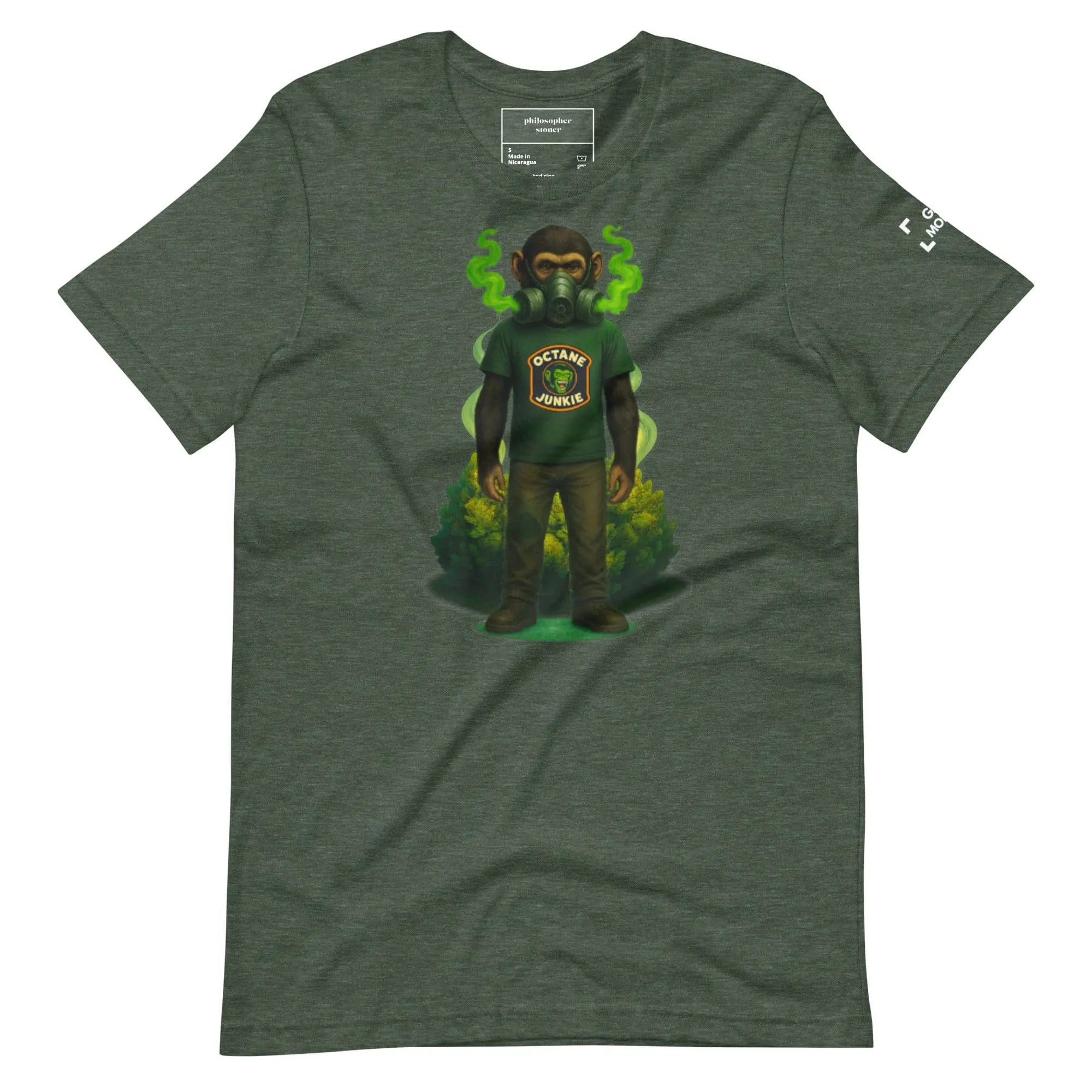 Philosopher Stoner Heather Forest / S GAS MONKEY BLK/GRN Unisex T-shirt