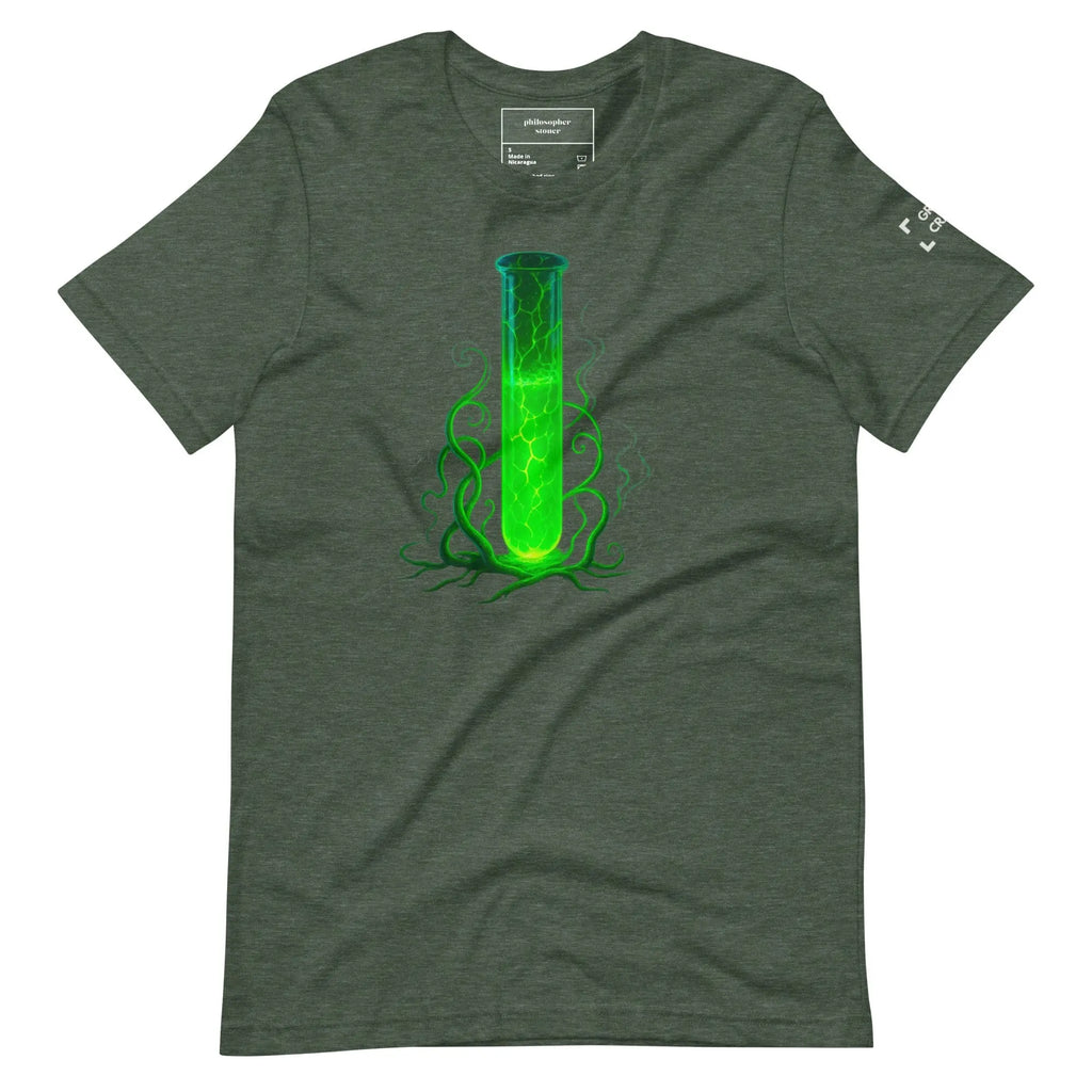 Philosopher Stoner Heather Forest / S GREEN CRACK BLK/GRN t-shirt
