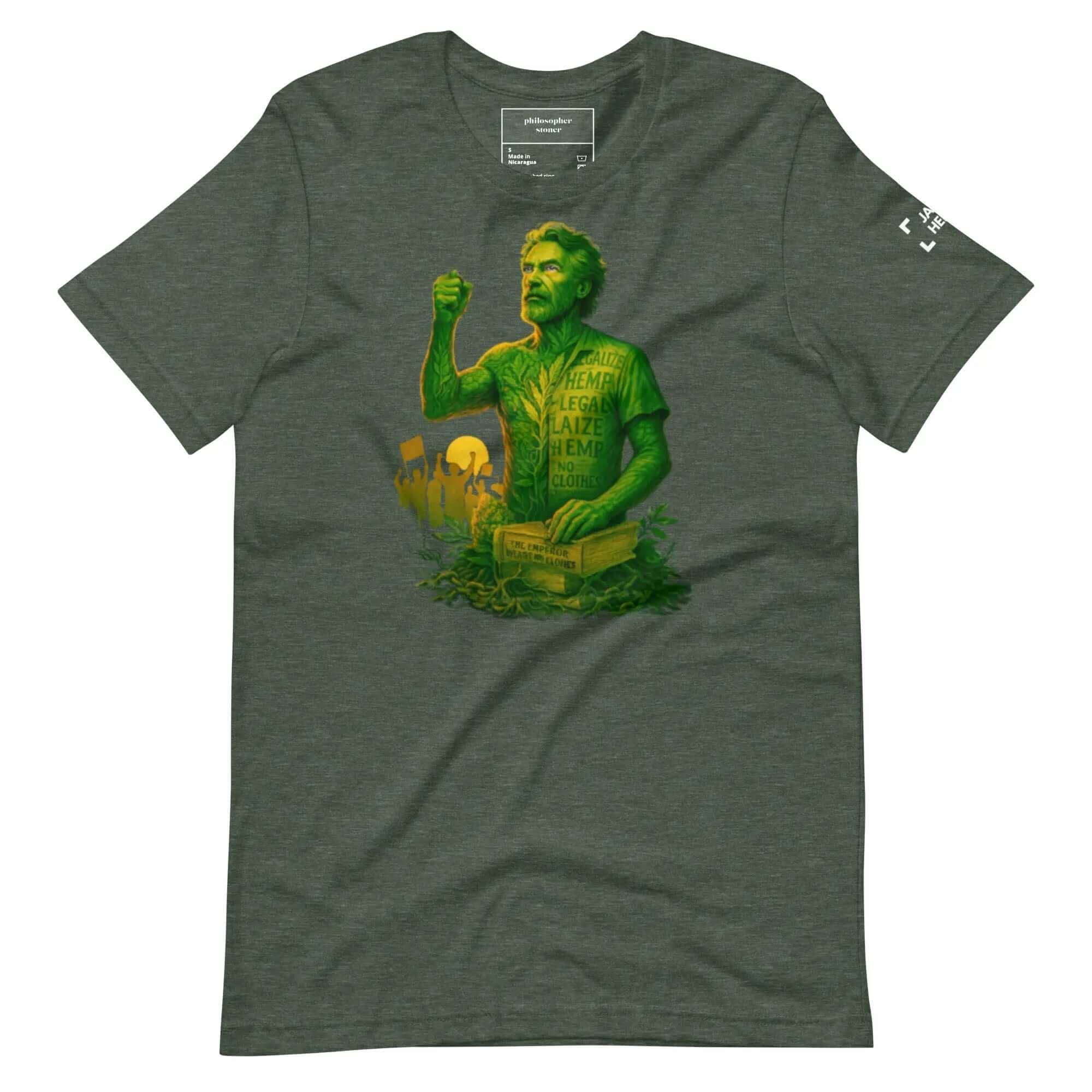 Philosopher Stoner Heather Forest / S JACK HERER Unisex BLK/GRN T-shirt