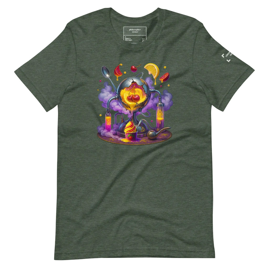 Philosopher Stoner Heather Forest / S LEMON CHERRY GELATO BLK/GRN Unisex T-shirt