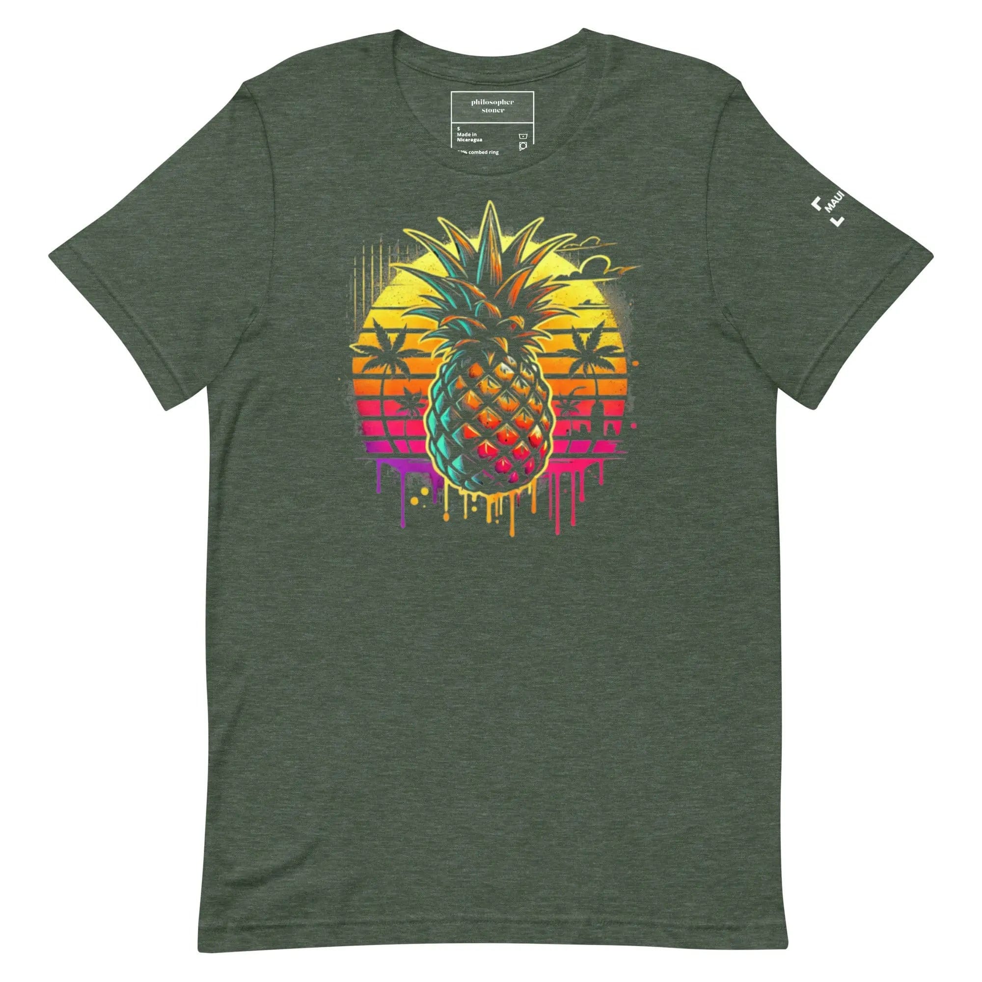 Philosopher Stoner Heather Forest / S MAUI WAUI BLK/GRN T-shirt