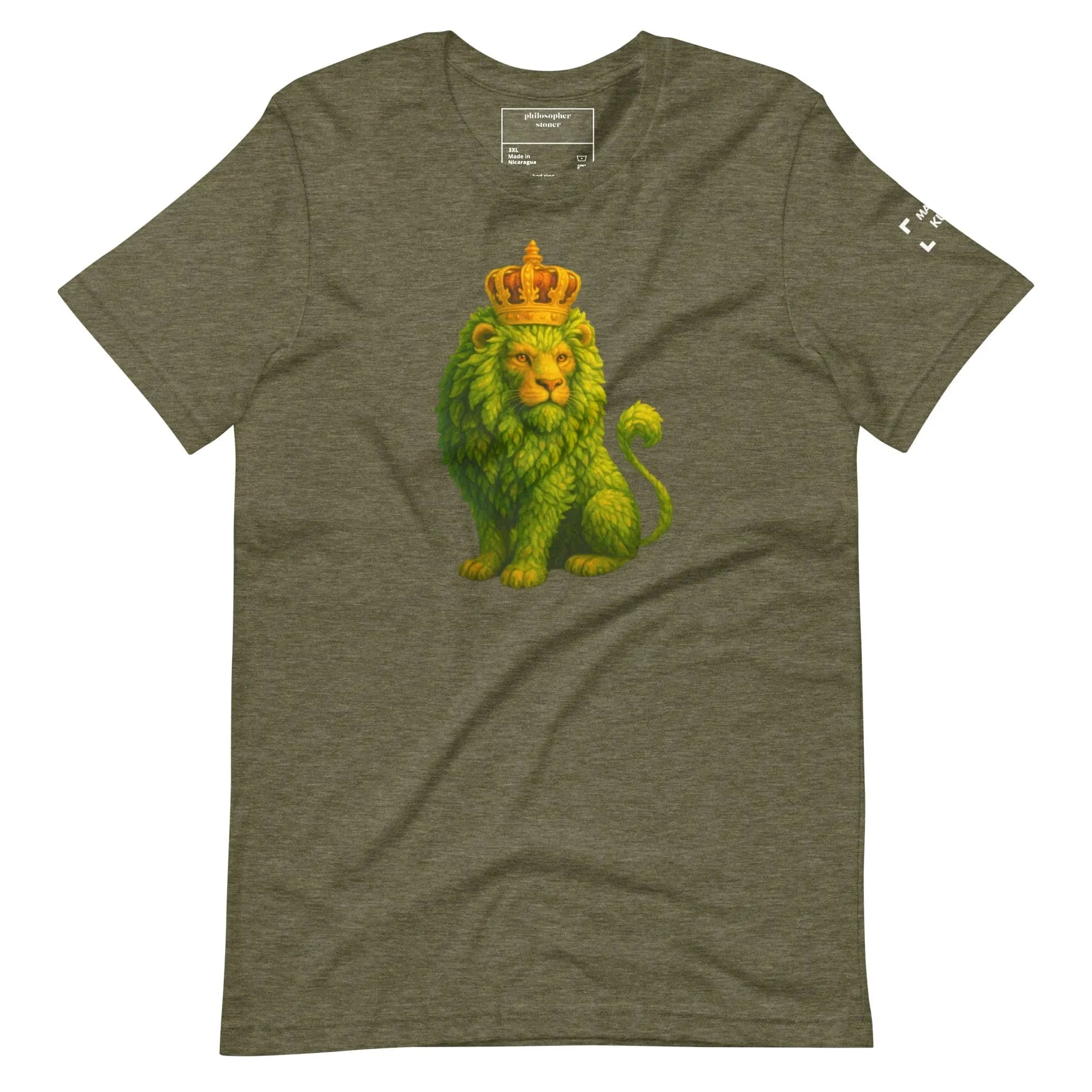 Philosopher Stoner Heather Olive / 3XL Master Kush BLK & GRN Unisex t-shirt