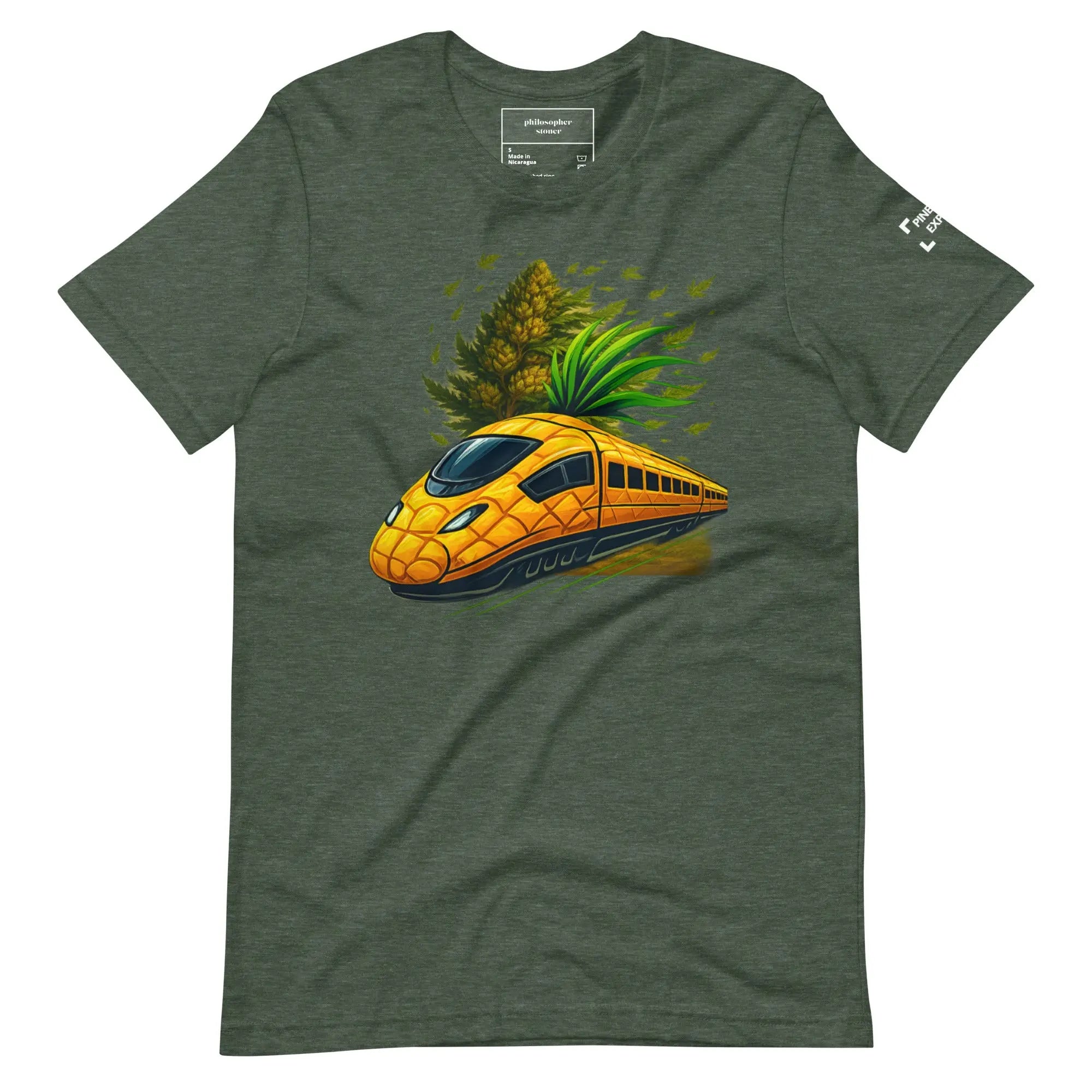 PINEAPPLE EXPRESS BLK/GRN Unisex T-shirt Philosopher Stoner