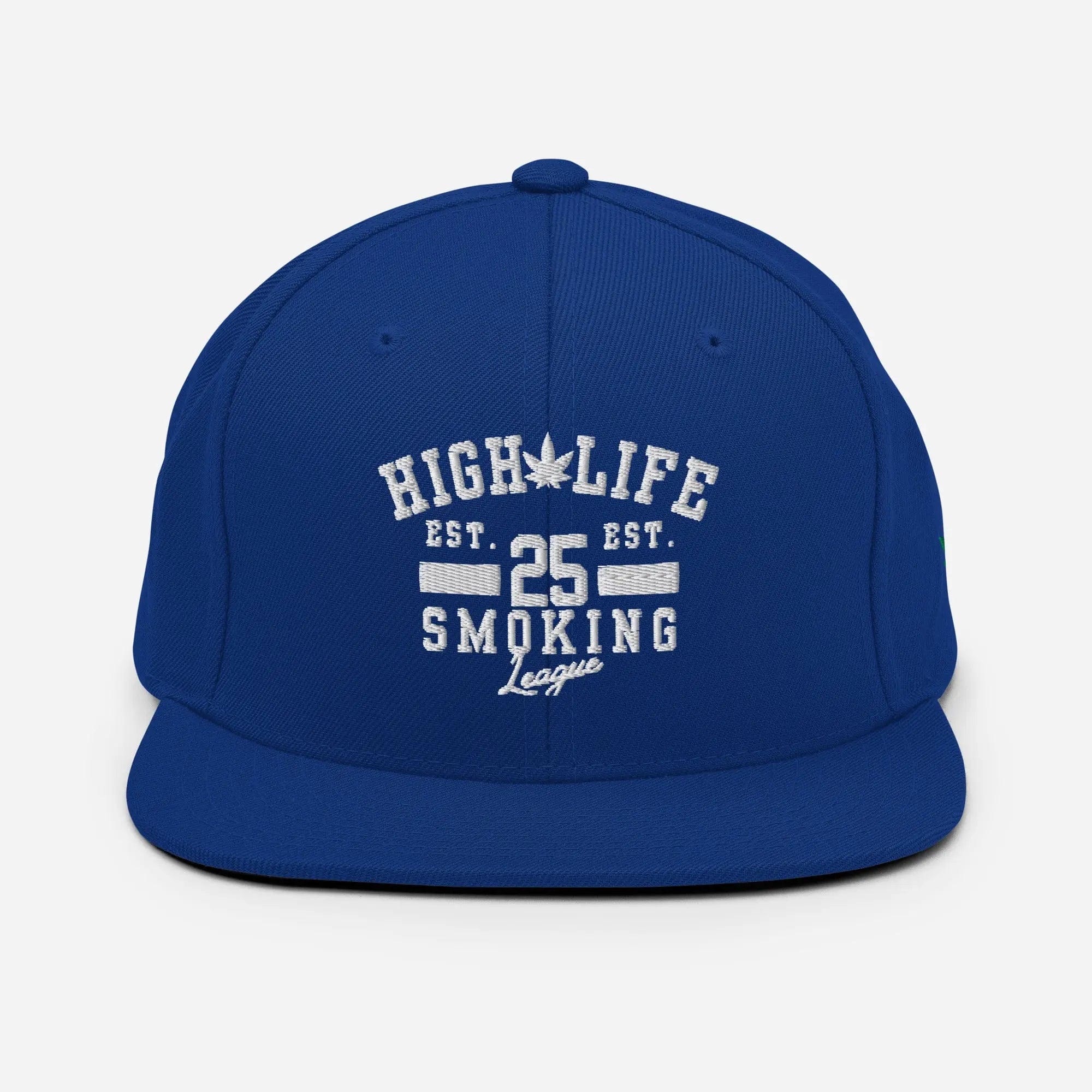 Philosopher Stoner Royal Blue HIGH LIFE Snapback BLK/BLU hat