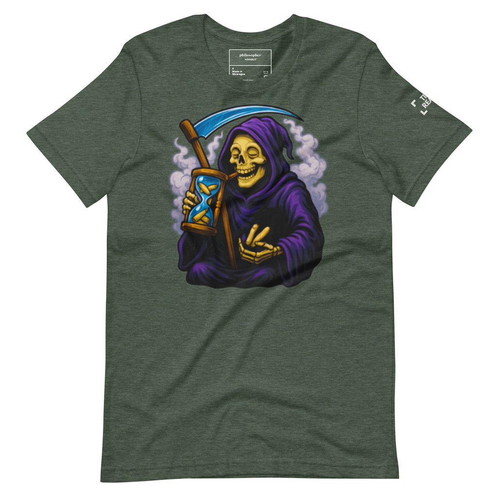 Philosopher Stoner TIME REAPER BLK/GRN Unisex T-shirt