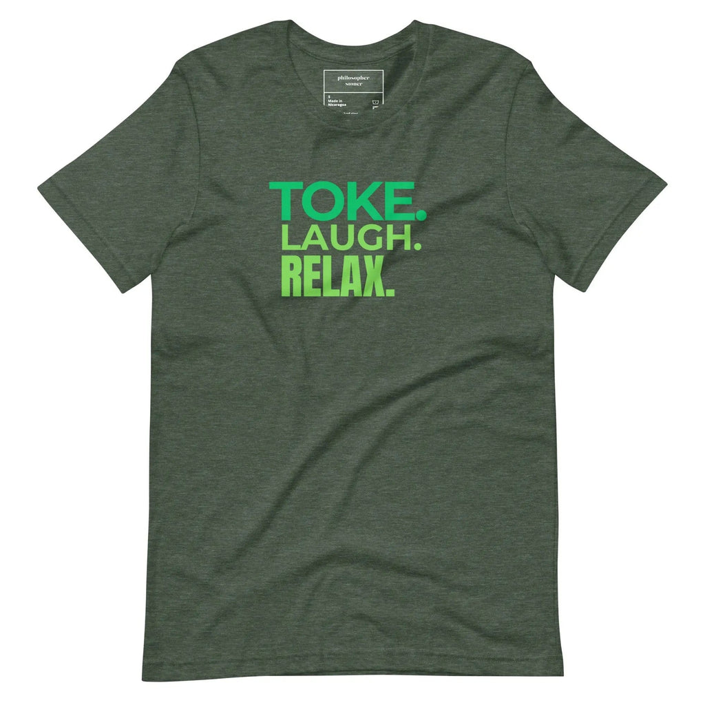 Philosopher Stoner TOKE LAUGH RELAX T-shirt