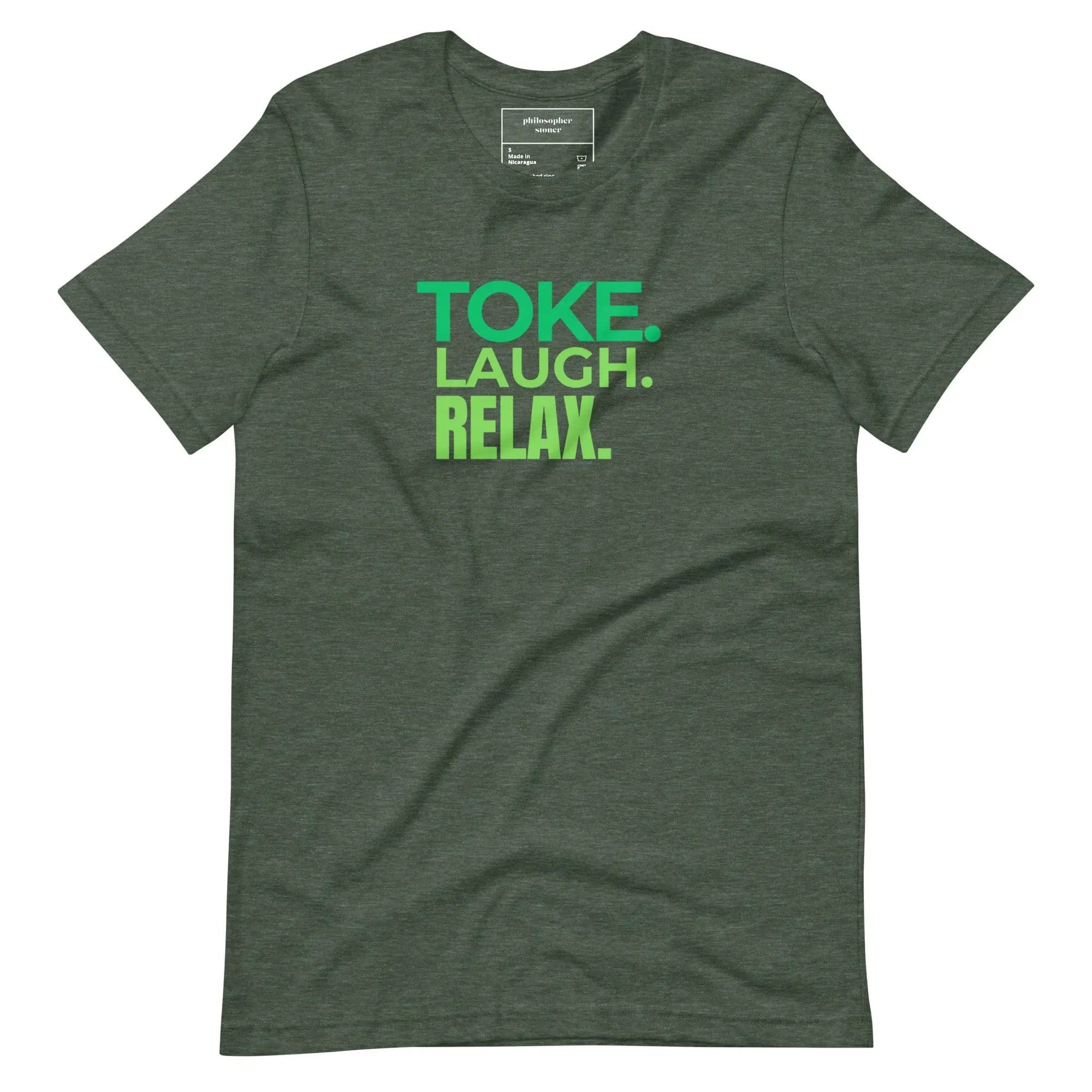 Philosopher Stoner TOKE LAUGH RELAX T-shirt