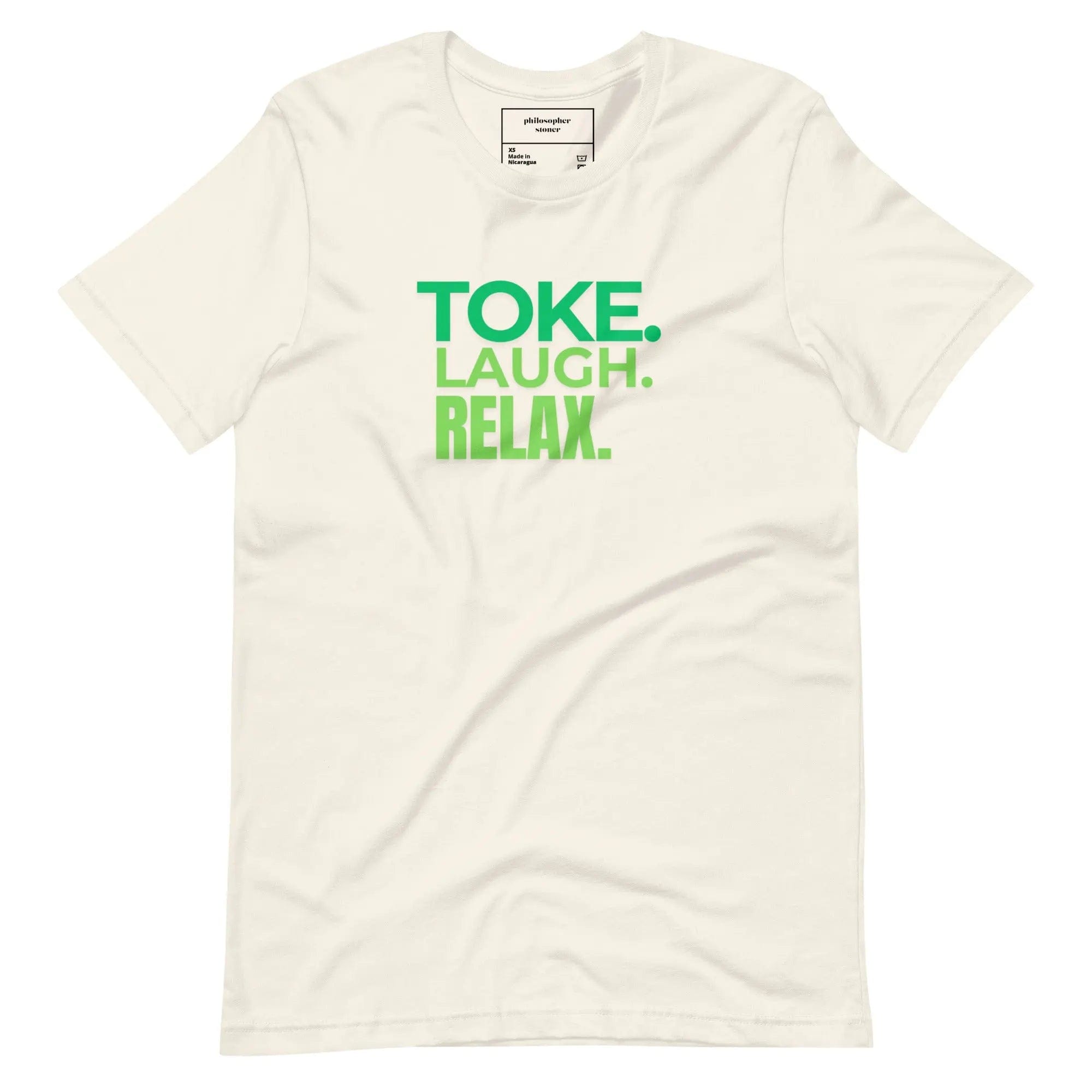 Philosopher Stoner TOKE LAUGH RELAX T-shirt