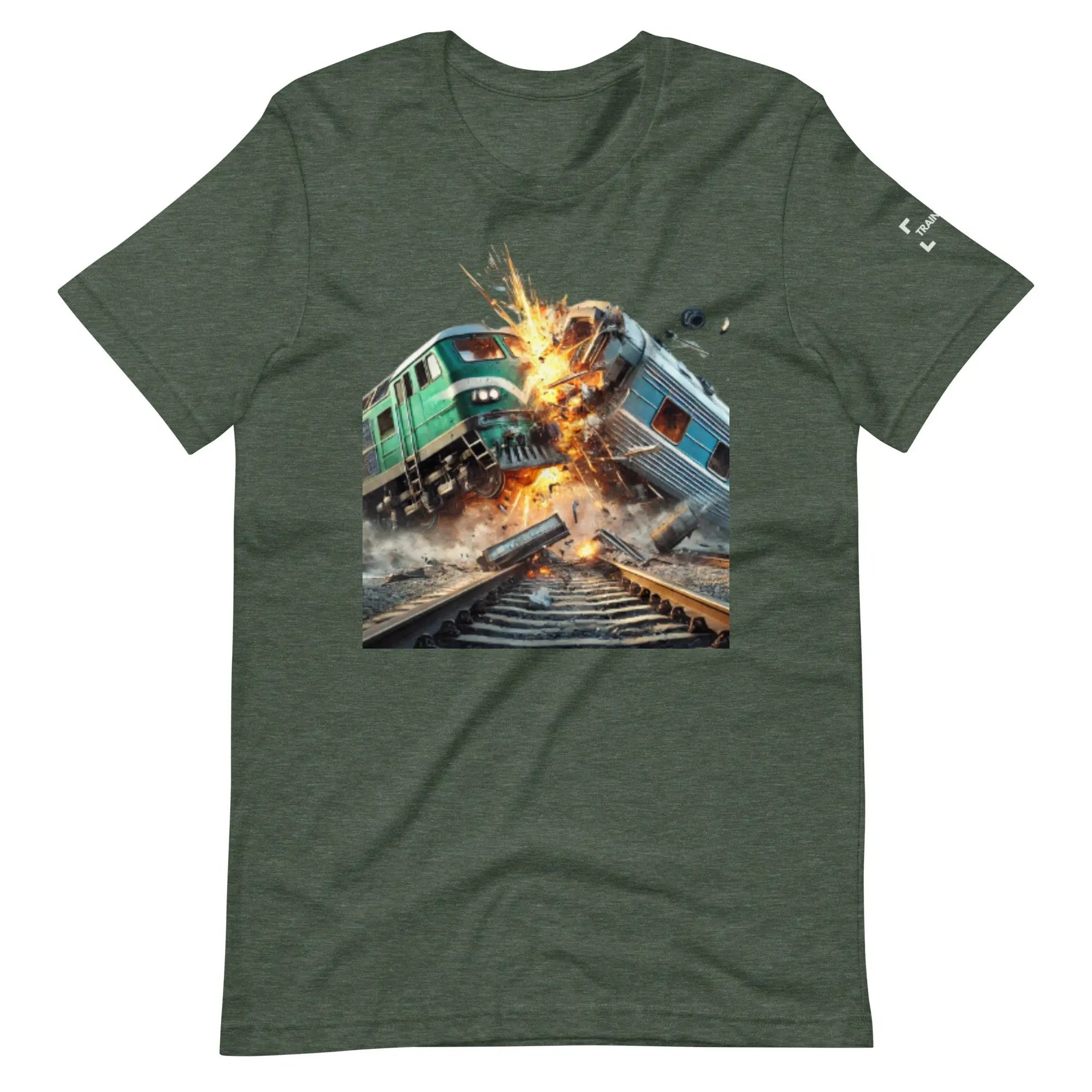 TRAINWRECK BLK/GRN T-shirt Unisex Philosopher Stoner