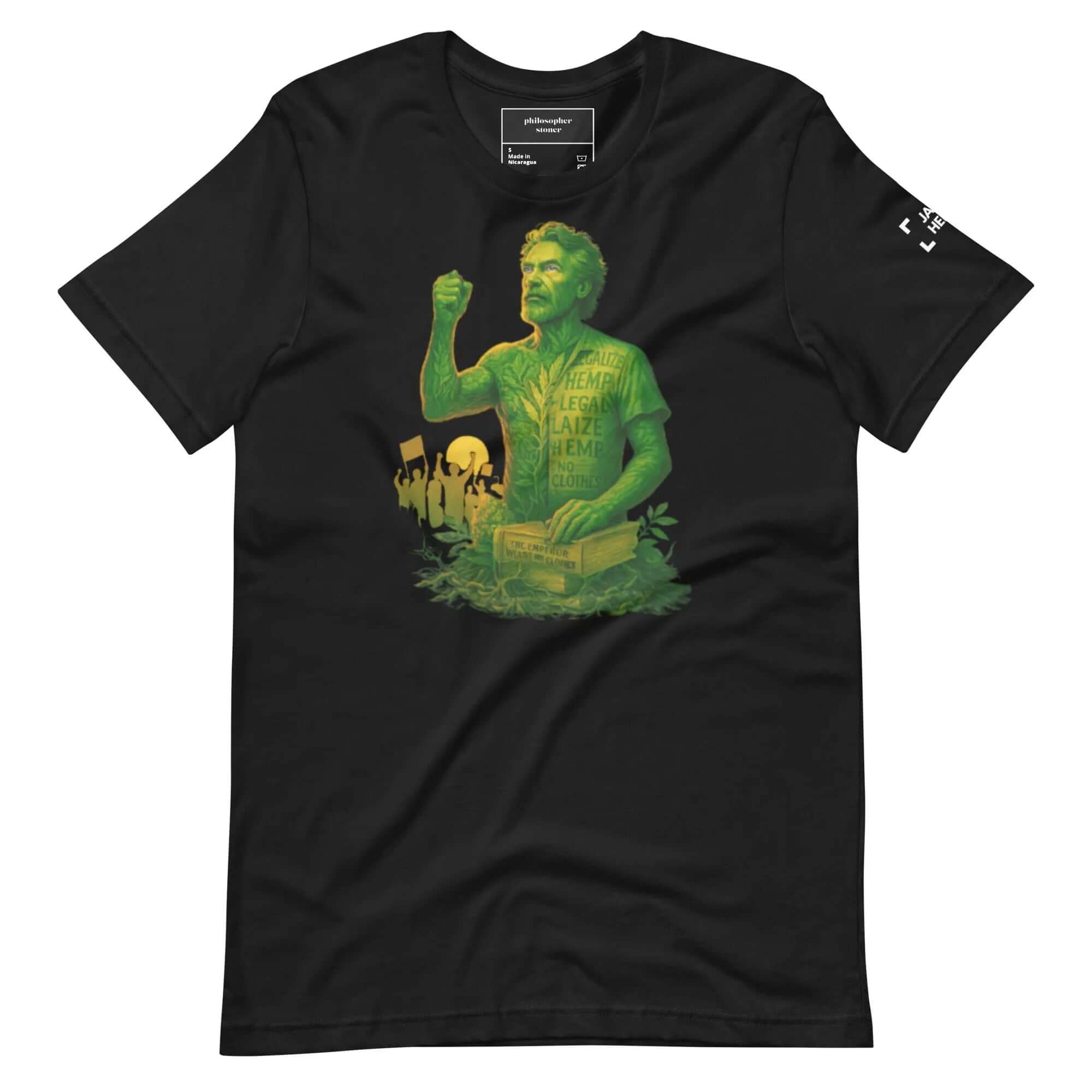 Philosopher Stoner Vintage Black / S JACK HERER Unisex BLK/GRN T-shirt