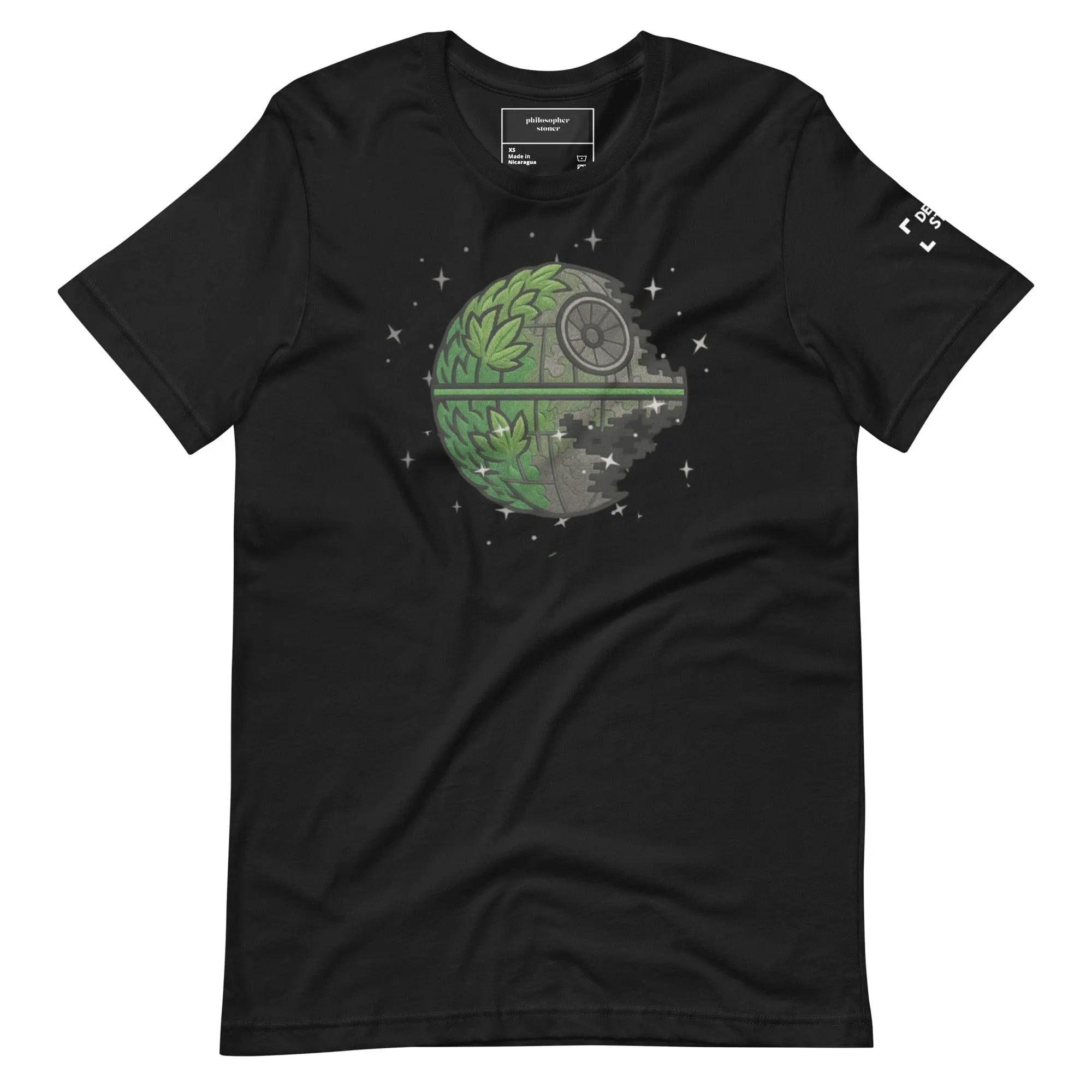 Philosopher Stoner Vintage Black / XS Death Star BLK & GRN Unisex t-shirt